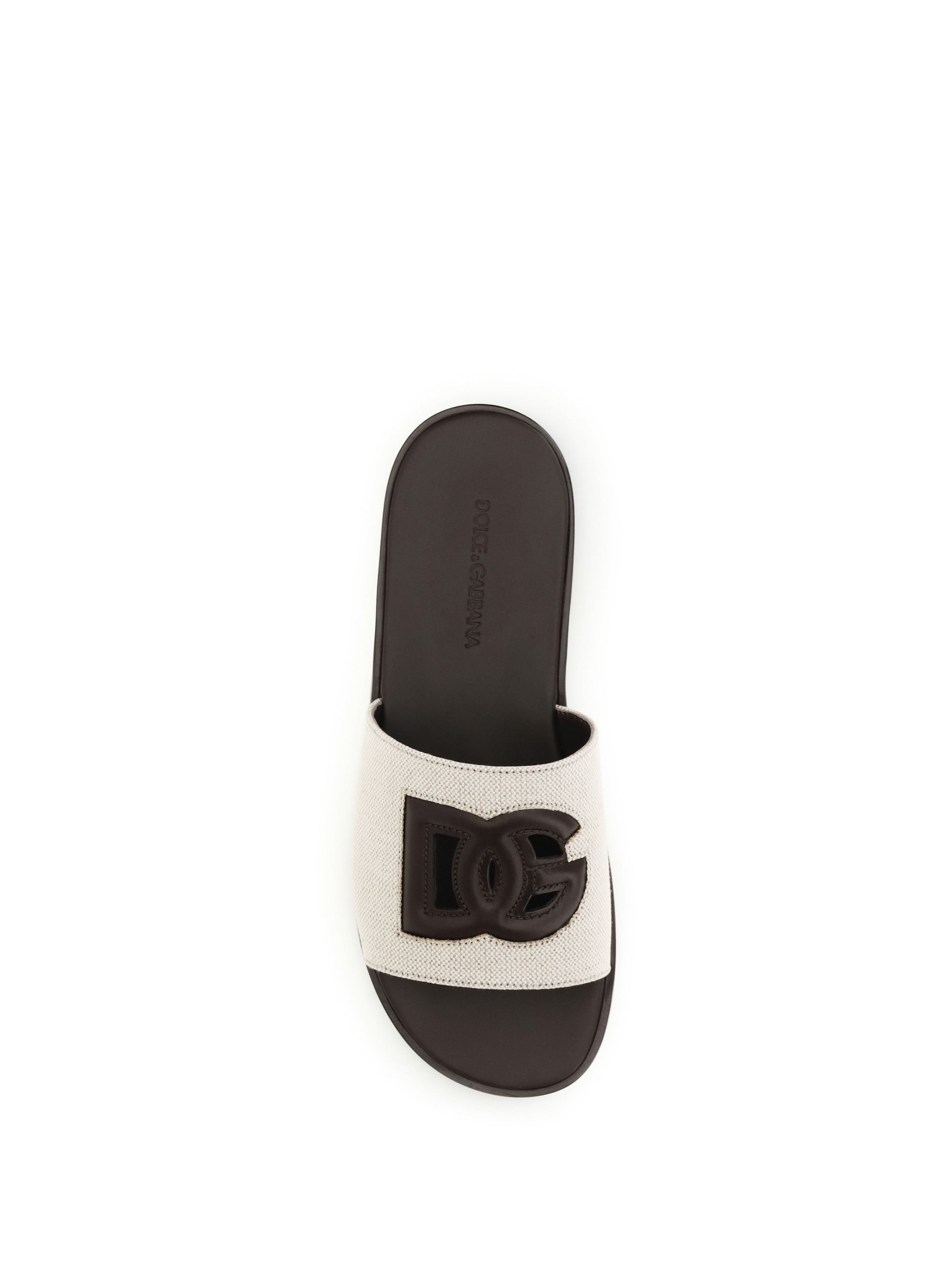 Dolce & Gabbana Canvas slide Sandals Size US 12 / EU 45 - 4 Thumbnail