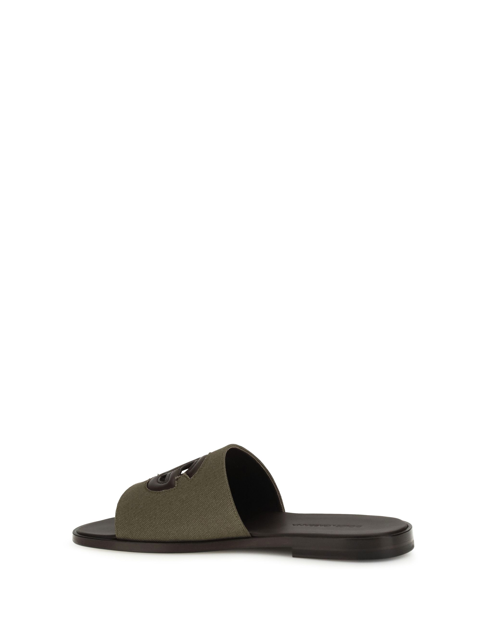 Dolce & Gabbana canvas slide Sandals Size US 10 / EU 43 - 3 Thumbnail