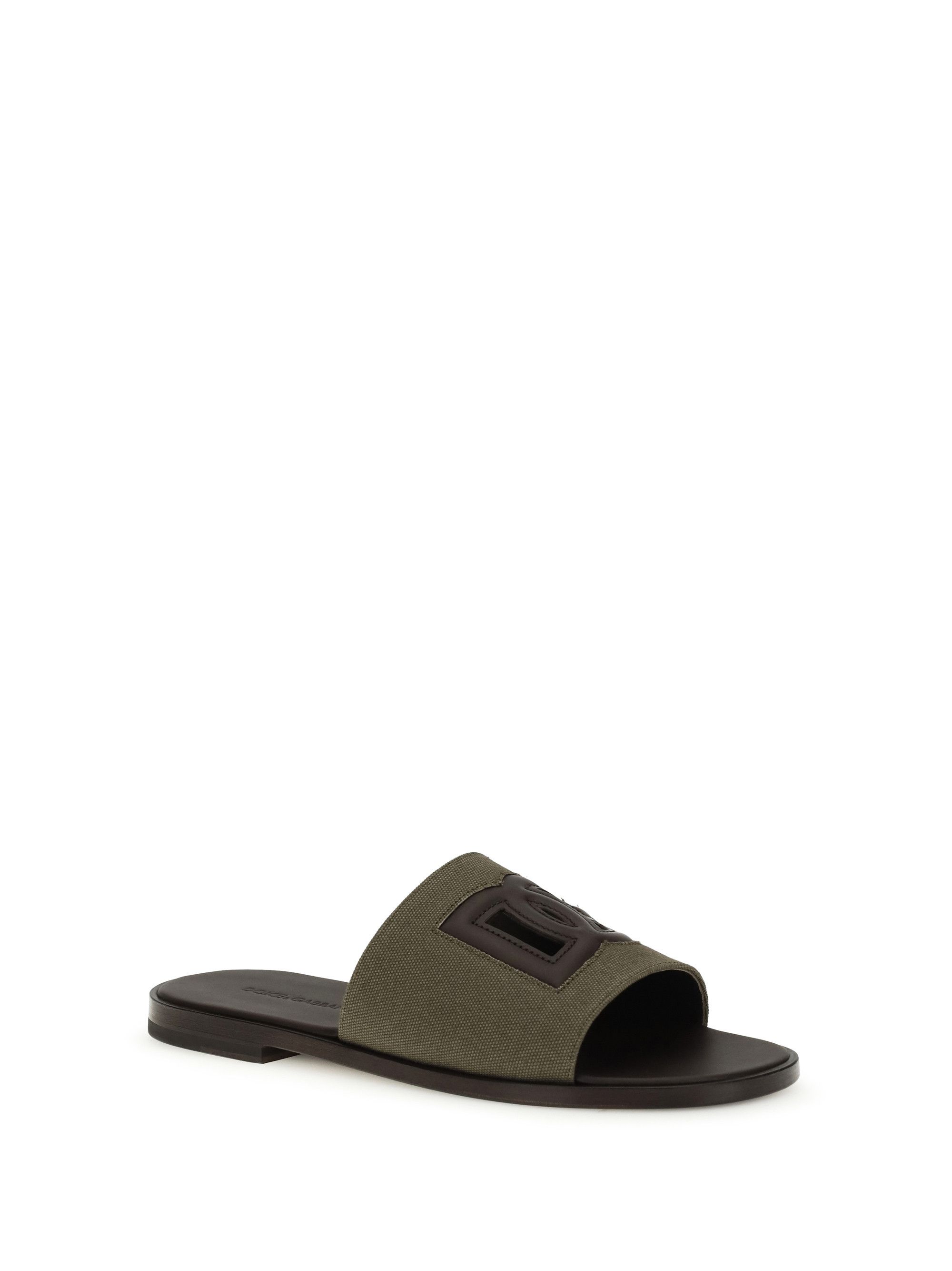 Dolce & Gabbana canvas slide Sandals Size US 10 / EU 43 - 2 Thumbnail