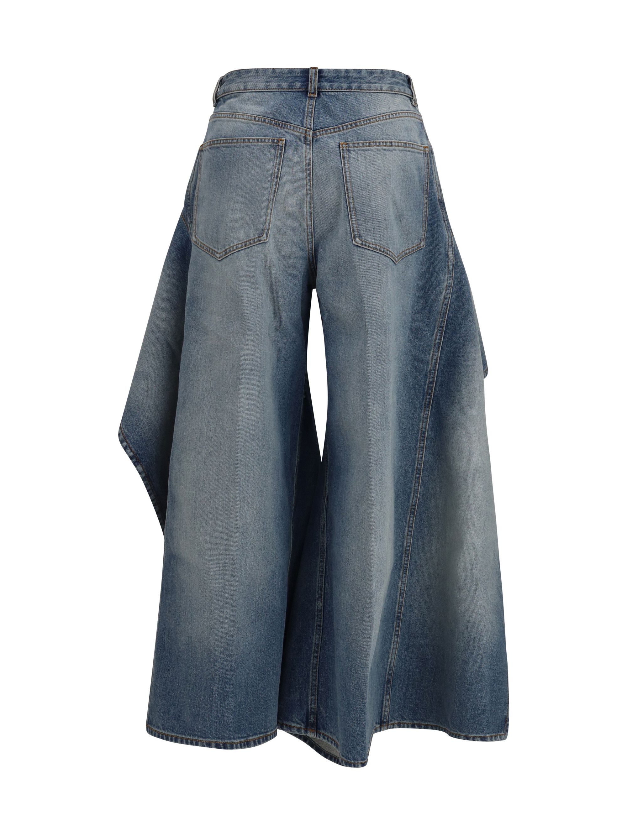 Alaia Faded ruffled Jeans Size 27" / US 4 / IT 40 - 2 Thumbnail