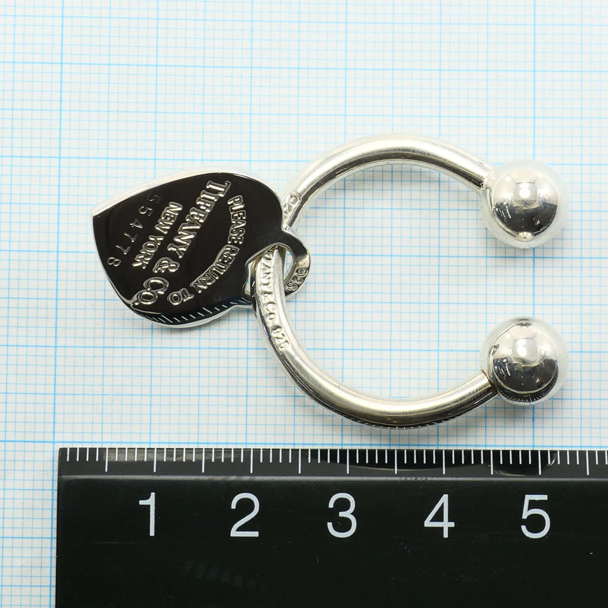 Tiffany & Co. Tiffany & Co. Return to the World Keyring, Silver, Total Weight 20.2g, Jewelry Size ONE SIZE - 4 Thumbnail