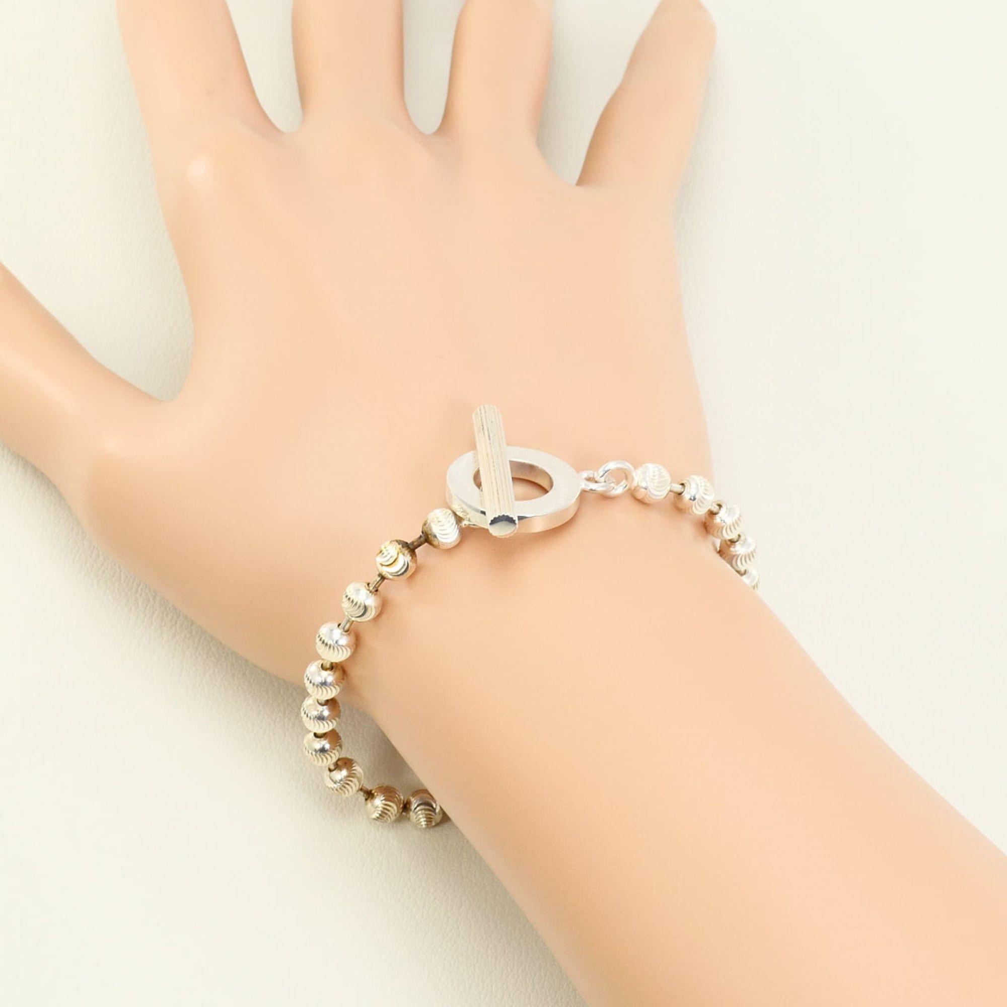 Gucci Gucci ball chain silver bracelet, total weight 14.4g, 18cm, jewelry. Size ONE SIZE - 4 Thumbnail