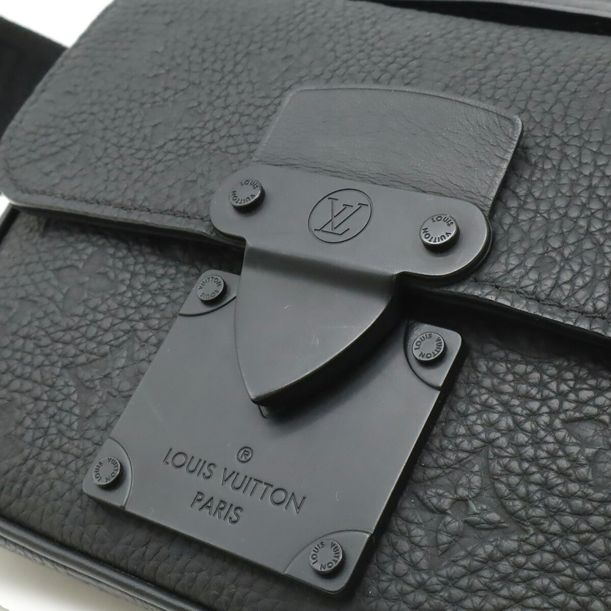 Louis Vuitton Louis Vuitton Taurillon Monogram S-Lock Sling Bag, Body Shoulder Leather, Noir Black M58487 Size ONE SIZE - 10 Thumbnail