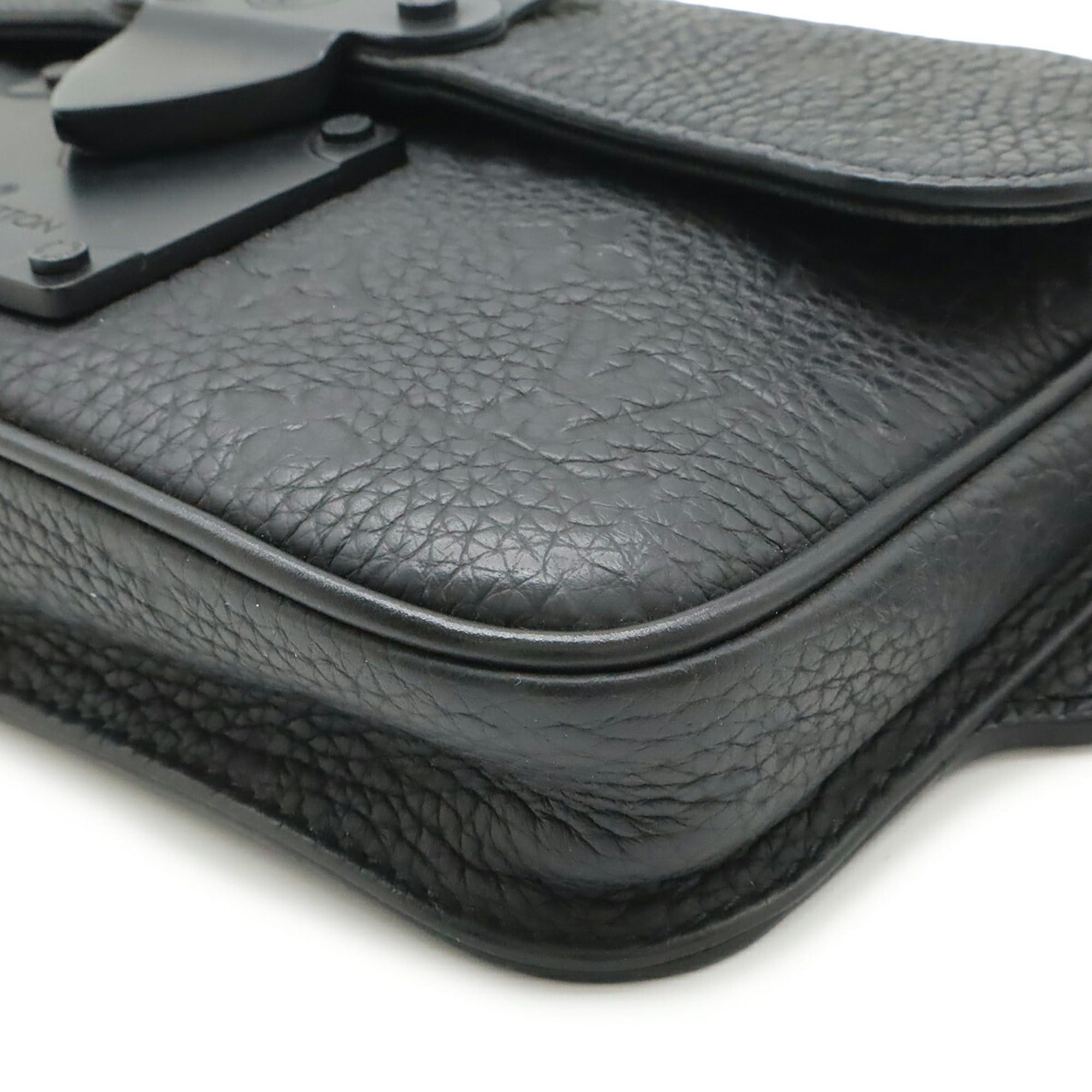 Louis Vuitton Louis Vuitton Taurillon Monogram S-Lock Sling Bag, Body Shoulder Leather, Noir Black M58487 Size ONE SIZE - 4 Thumbnail
