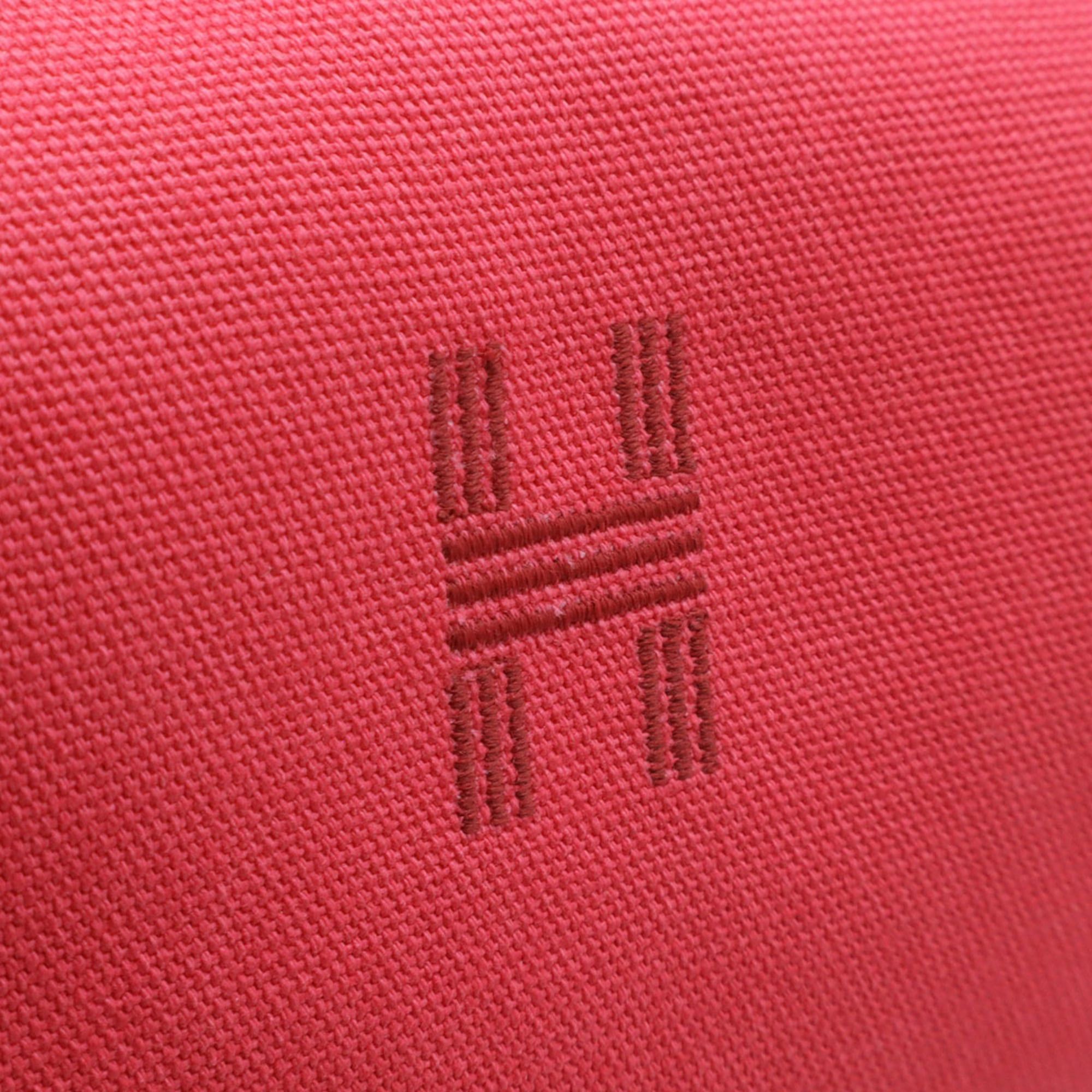 Hermes HERMES Bride à Black PM Bus Pouch Handbag Canvas Hibiscus Pink H104222M Size ONE SIZE - 5 Thumbnail