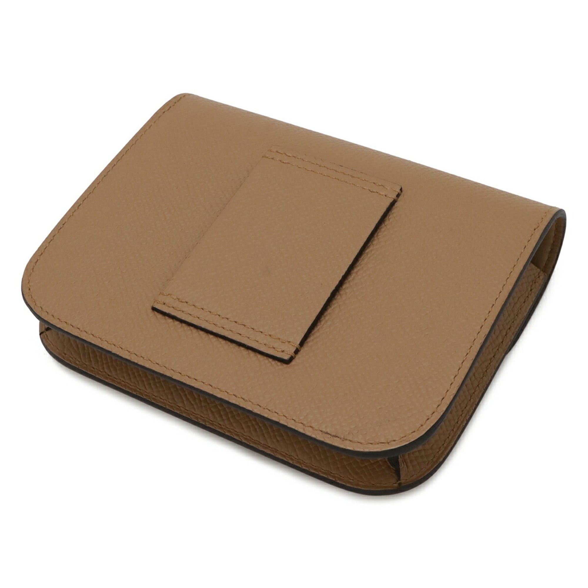Hermes HERMES Constance Bi-fold Wallet, Veau Epsom Leather, Chai Beige Brown, Coin Purse, U Stamp Size ONE SIZE - 3 Thumbnail