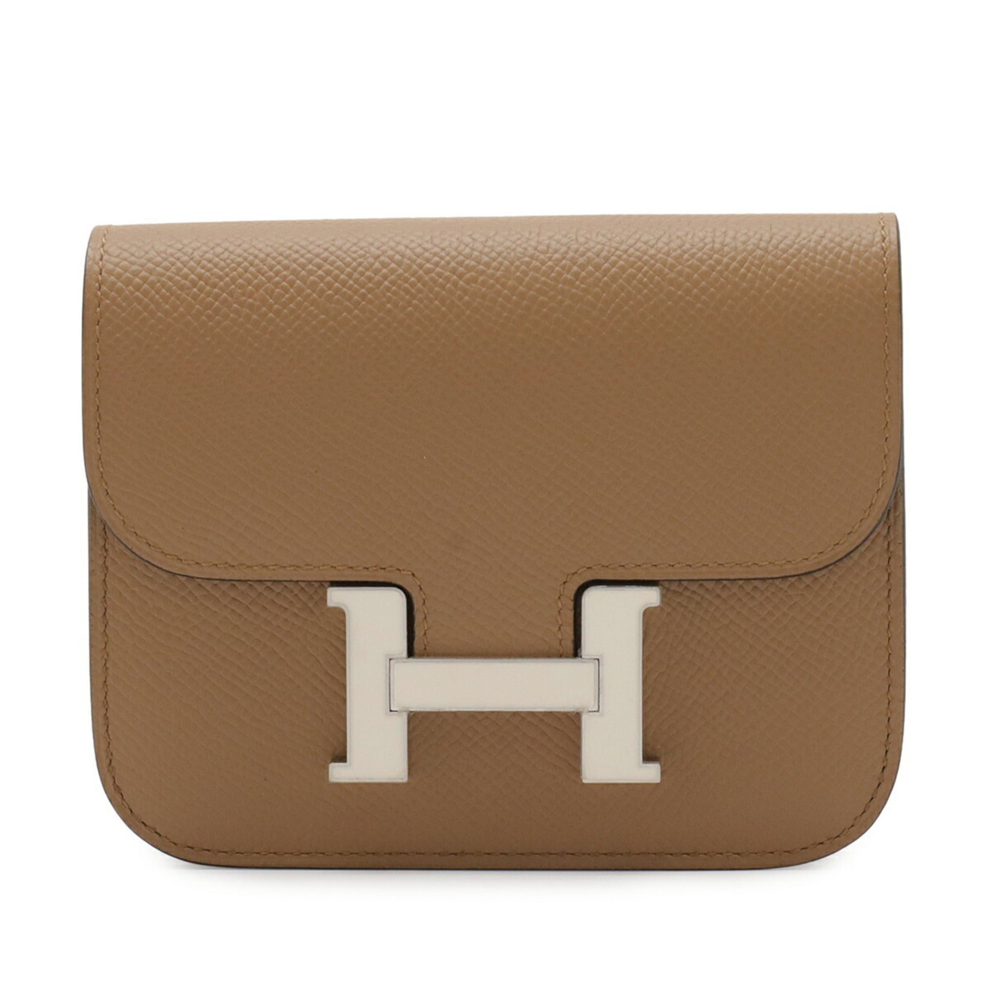 Hermes HERMES Constance Bi-fold Wallet, Veau Epsom Leather, Chai Beige Brown, Coin Purse, U Stamp Size ONE SIZE - 2 Thumbnail