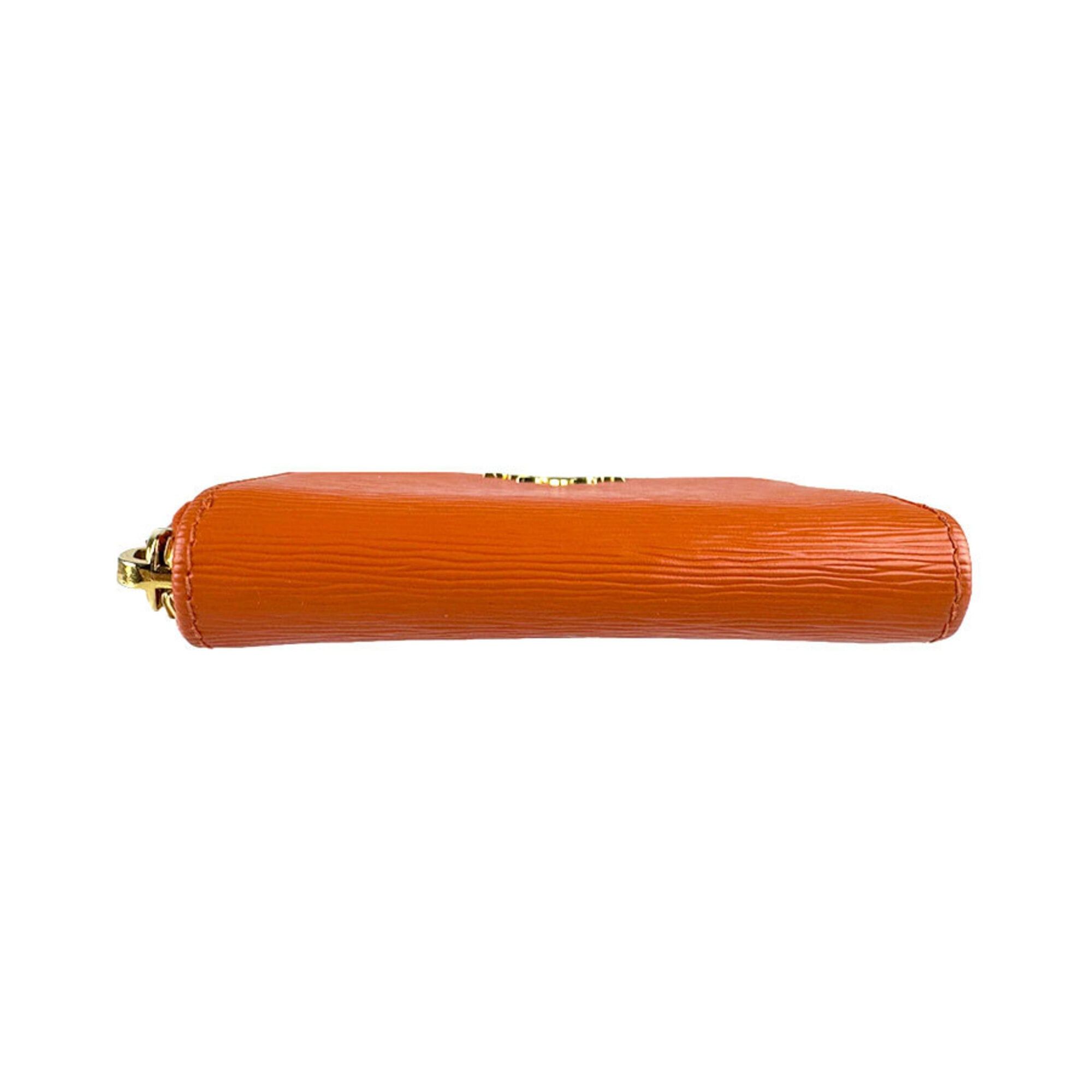 Prada Prada Wallet/Coin Purse Leather Orange Women's Free Shipping z9142 Size ONE SIZE - 4 Thumbnail