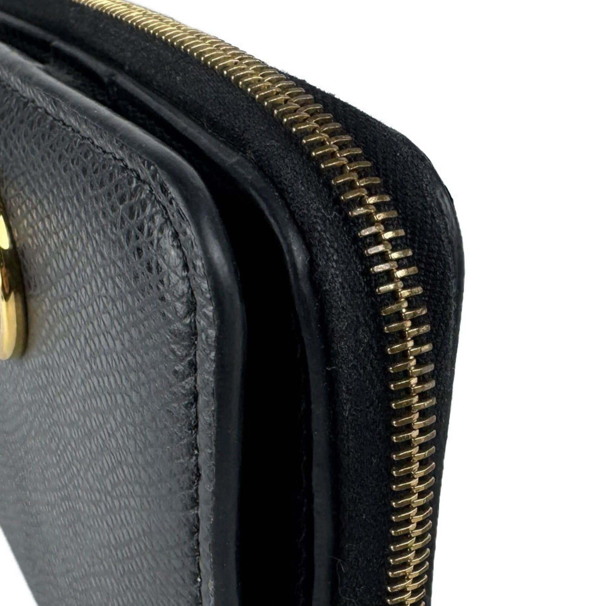 Fendi Fendi Bi-fold Wallet F's Leather Black Women's 8M0407-A18B Free Shipping z9159 Size ONE SIZE - 8 Thumbnail