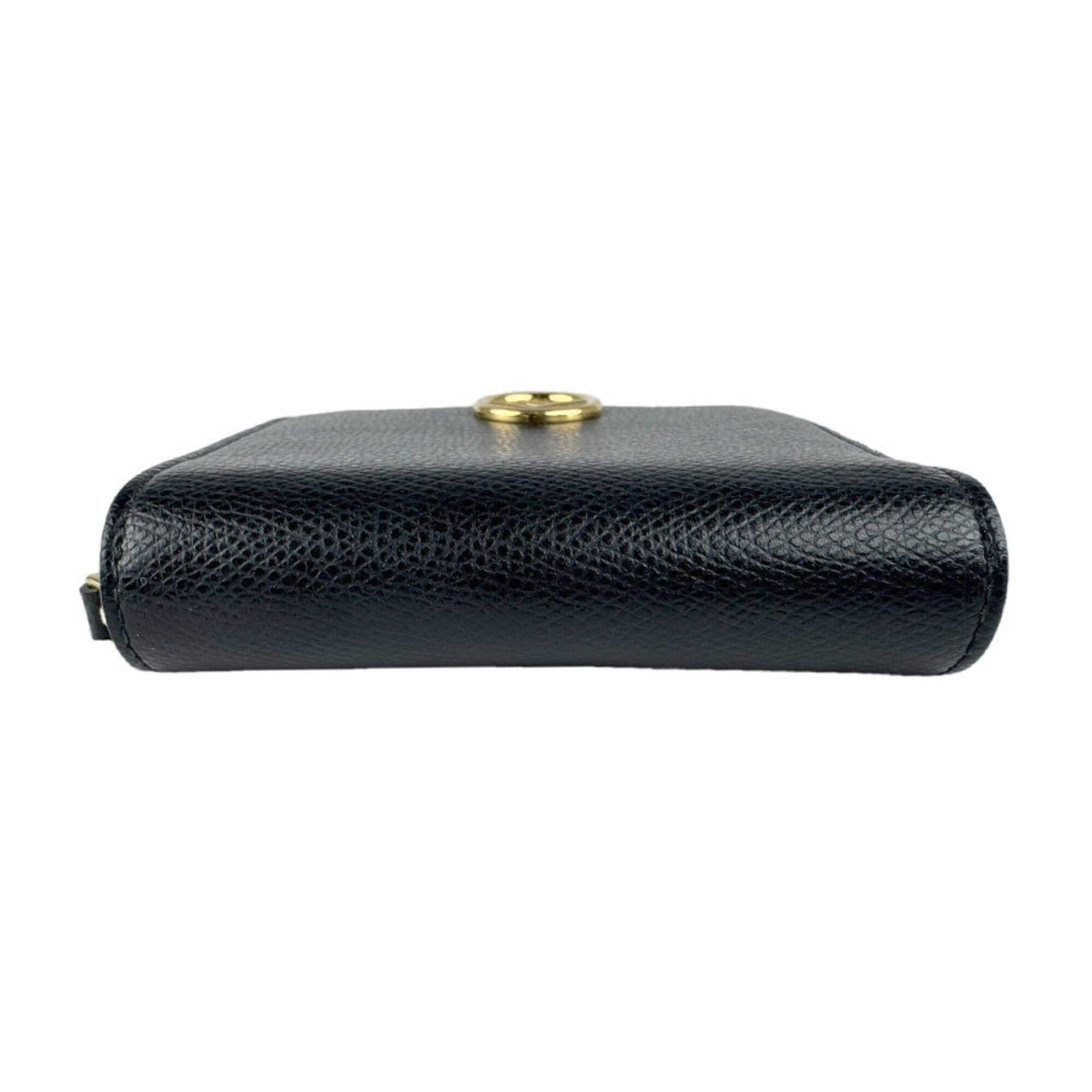 Fendi Fendi Bi-fold Wallet F's Leather Black Women's 8M0407-A18B Free Shipping z9159 Size ONE SIZE - 4 Thumbnail