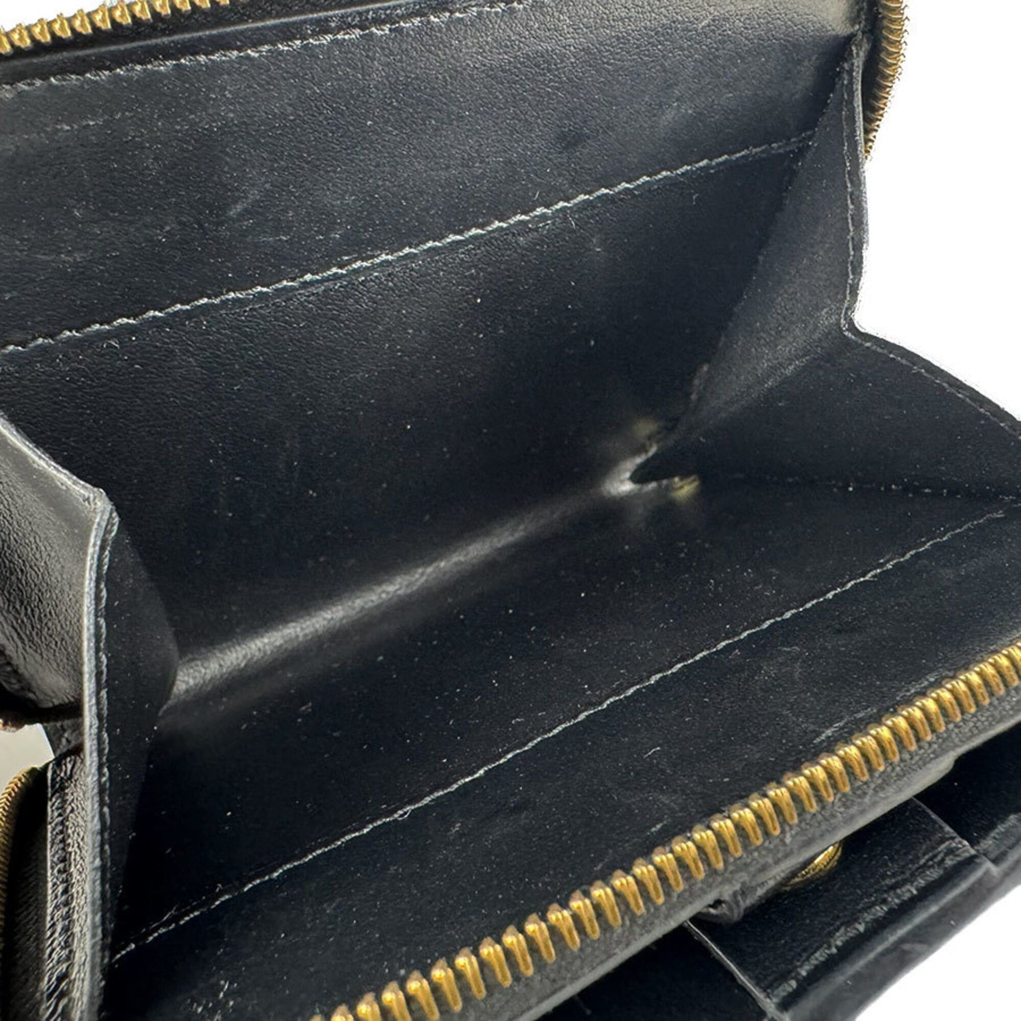 Fendi Fendi Bi-fold Wallet F's Leather Black Women's 8M0407-A18B Free Shipping z9159 Size ONE SIZE - 5 Thumbnail