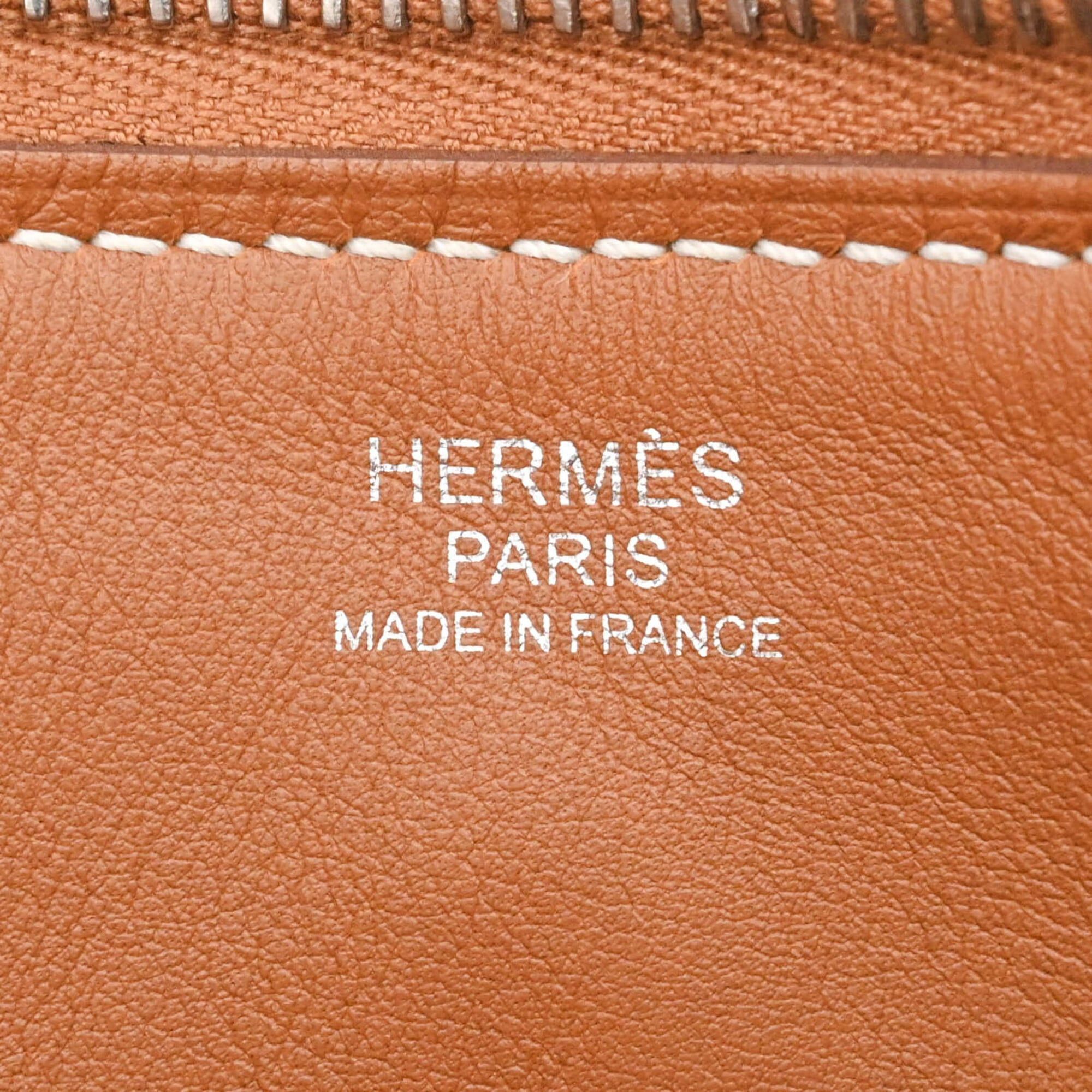 Hermes HERMES Ultra Pla 24 Evercolor Shoulder Bag for Women, Gold Brown, Z Stamp Size ONE SIZE - 8 Thumbnail