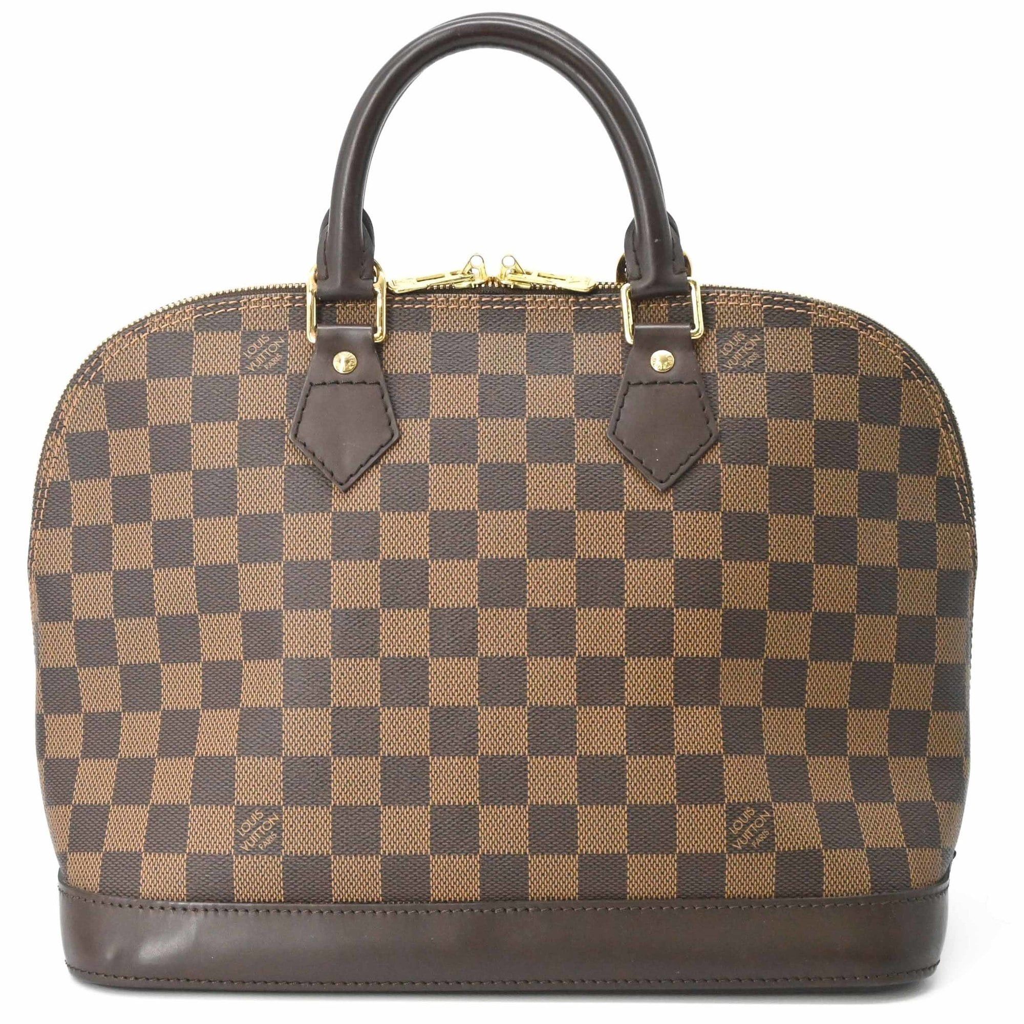 Louis Vuitton LOUIS VUITTON Alma Damier Ebene Handbag, Brown, N51131 Size ONE SIZE - 2 Thumbnail
