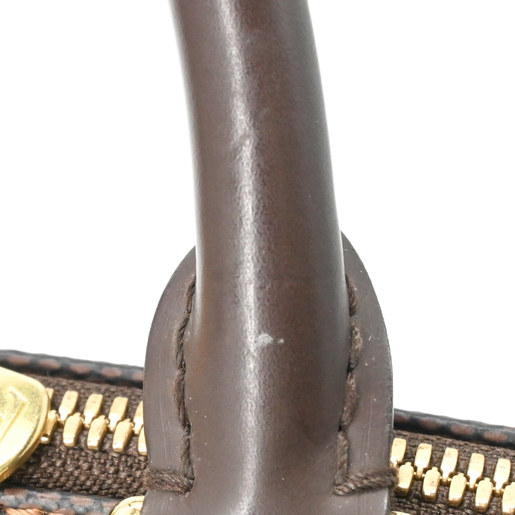 Louis Vuitton LOUIS VUITTON Alma Damier Ebene Handbag, Brown, N51131 Size ONE SIZE - 11 Thumbnail