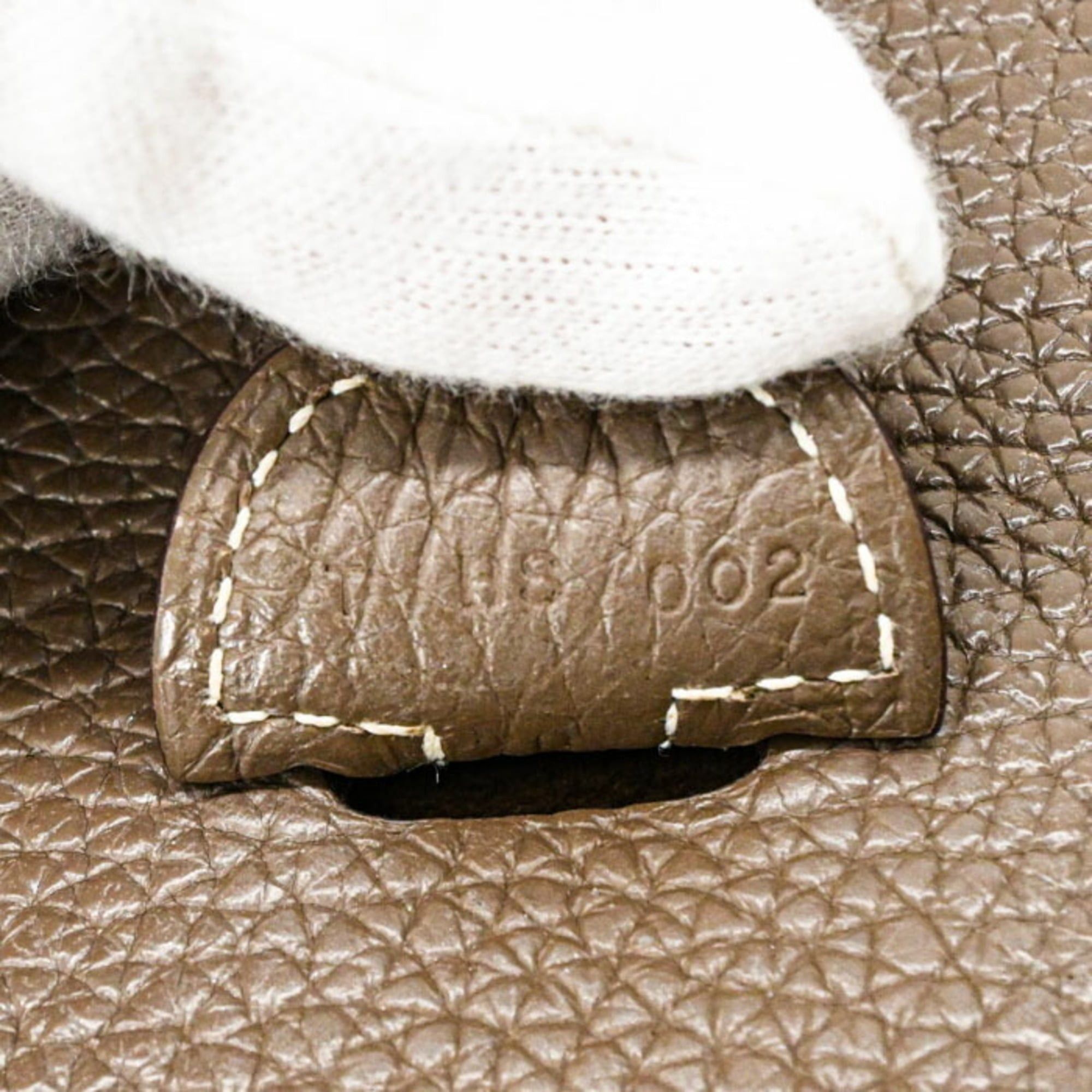 Hermes HERMES Evelyne 3 29 TPM Shoulder Bag, Leather, Taurillon Clemence, Etoupe #T Size ONE SIZE - 17 Thumbnail