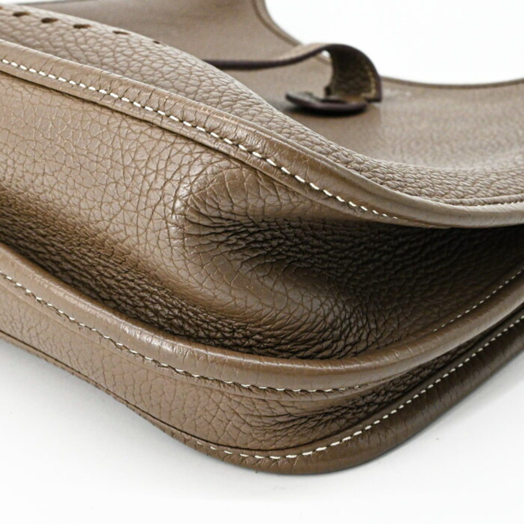 Hermes HERMES Evelyne 3 29 TPM Shoulder Bag, Leather, Taurillon Clemence, Etoupe #T Size ONE SIZE - 7 Thumbnail