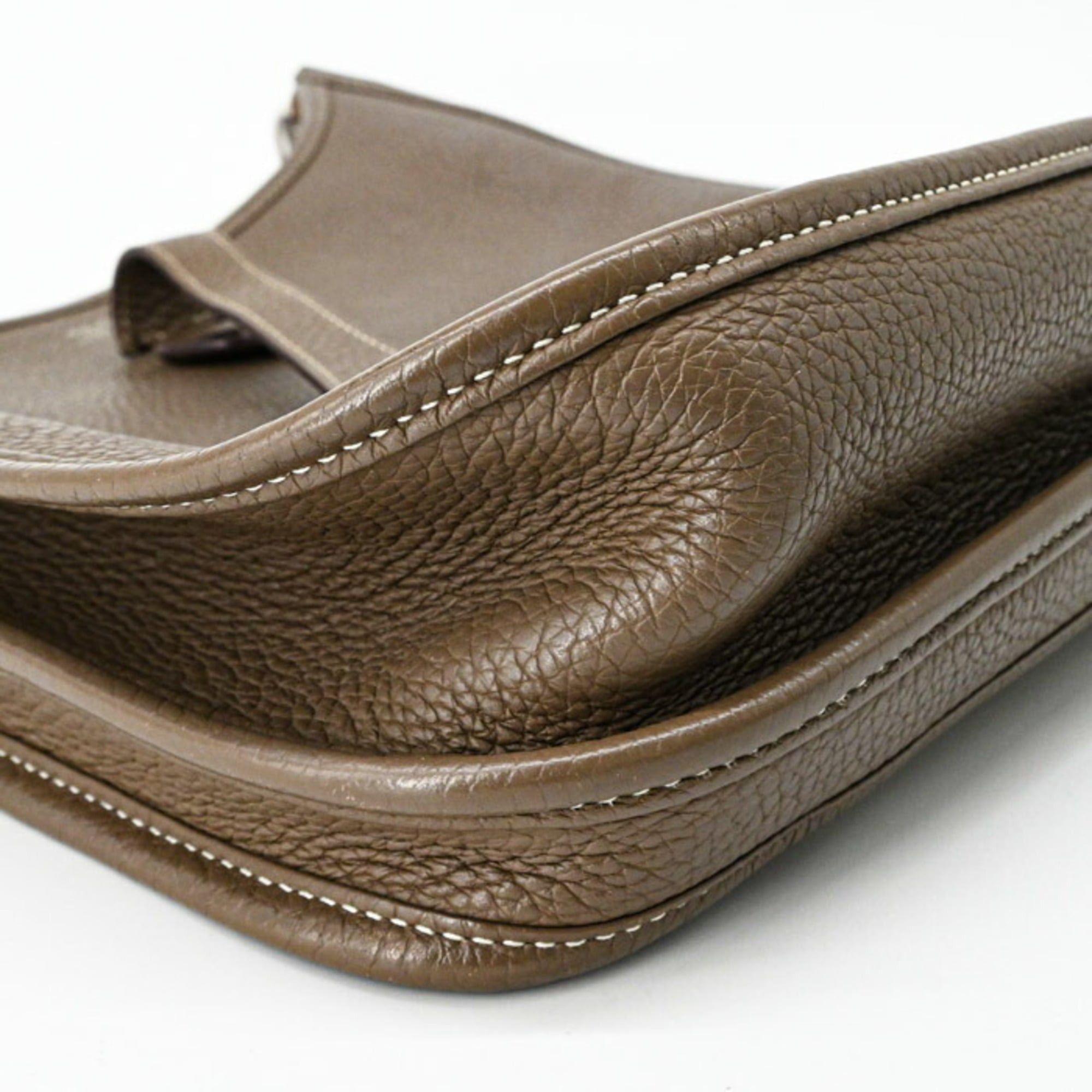 Hermes HERMES Evelyne 3 29 TPM Shoulder Bag, Leather, Taurillon Clemence, Etoupe #T Size ONE SIZE - 8 Thumbnail