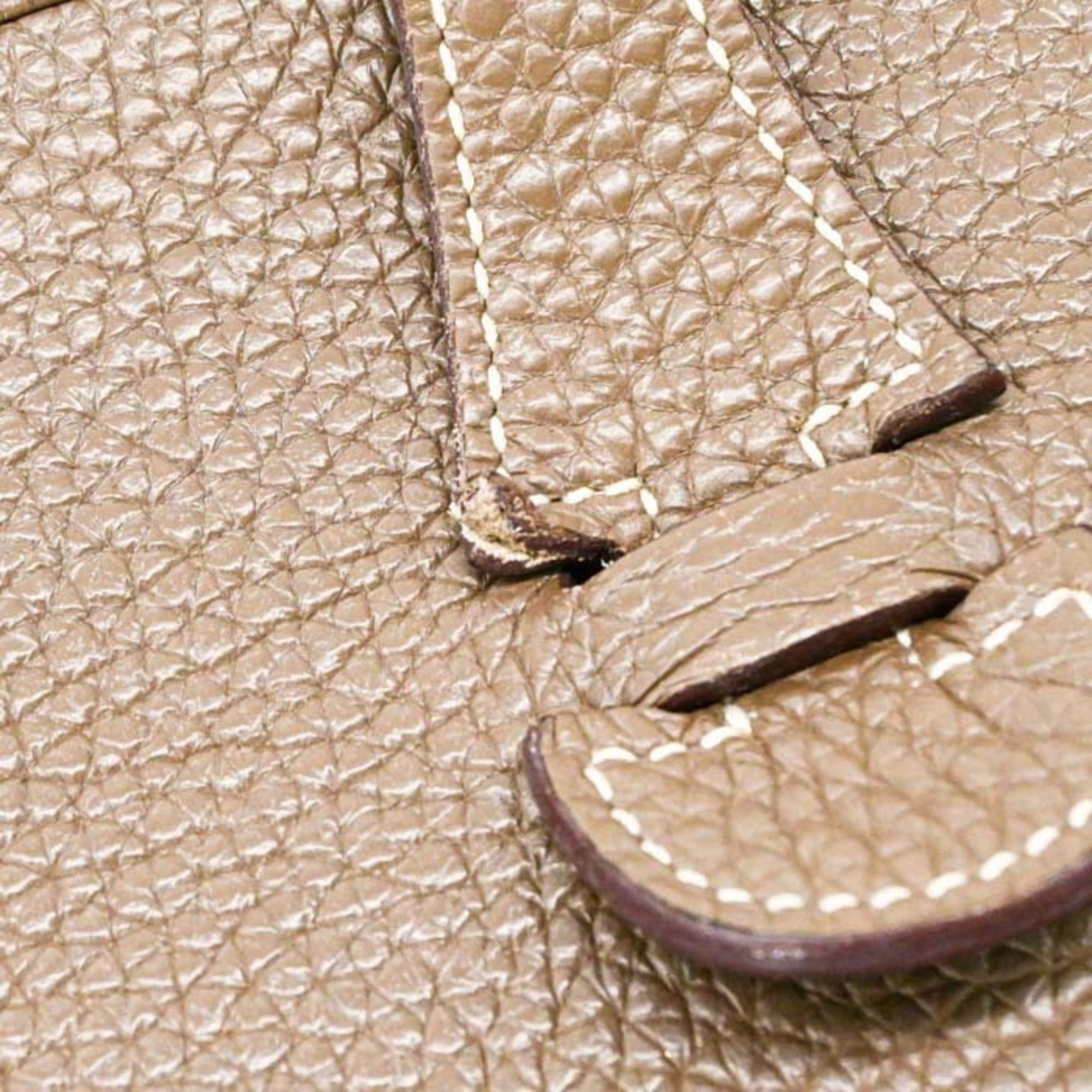 Hermes HERMES Evelyne 3 29 TPM Shoulder Bag, Leather, Taurillon Clemence, Etoupe #T Size ONE SIZE - 18 Thumbnail