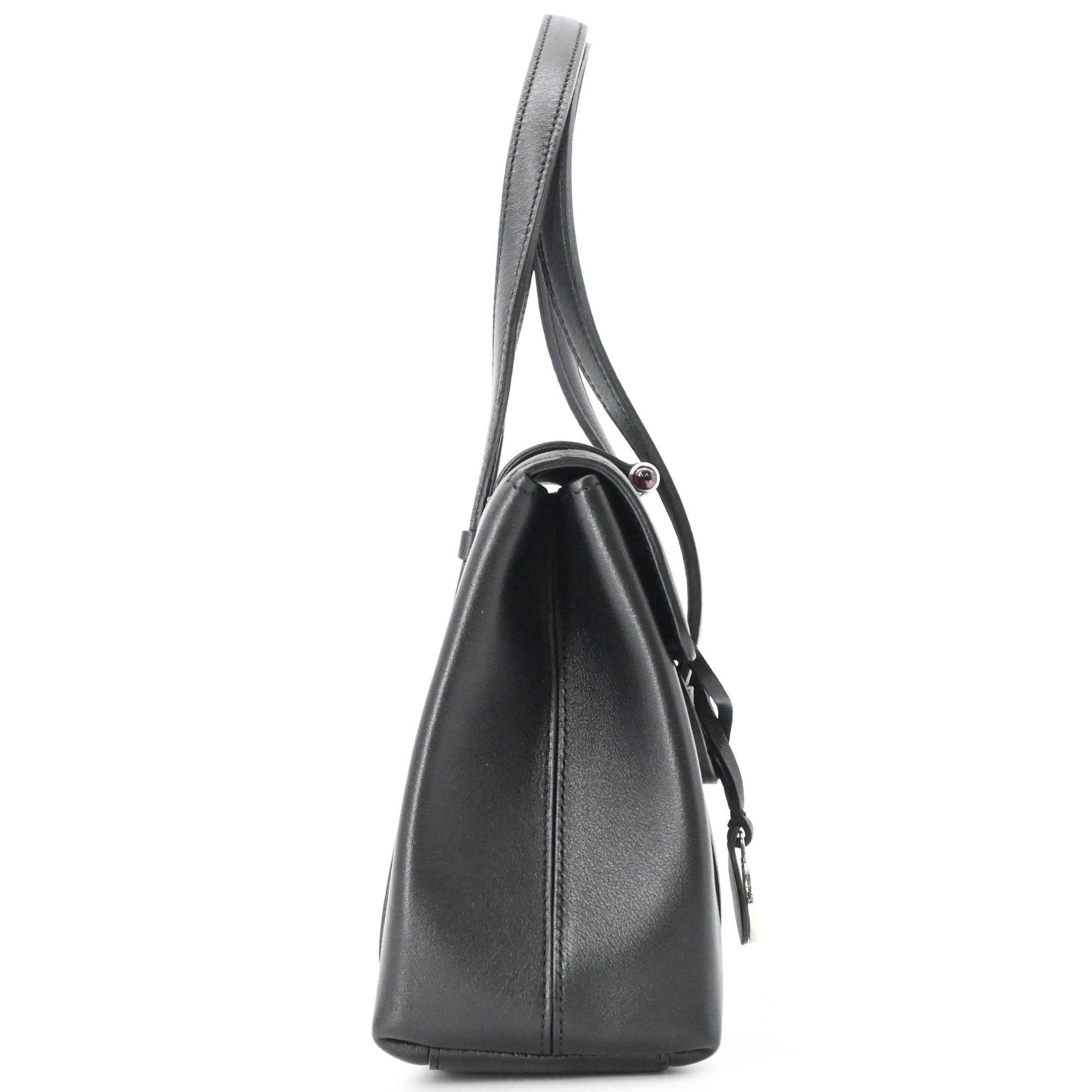 Cartier Cartier Cabochon Handbag, Leather, Black/Wine Red, L1000646 Size ONE SIZE - 4 Thumbnail