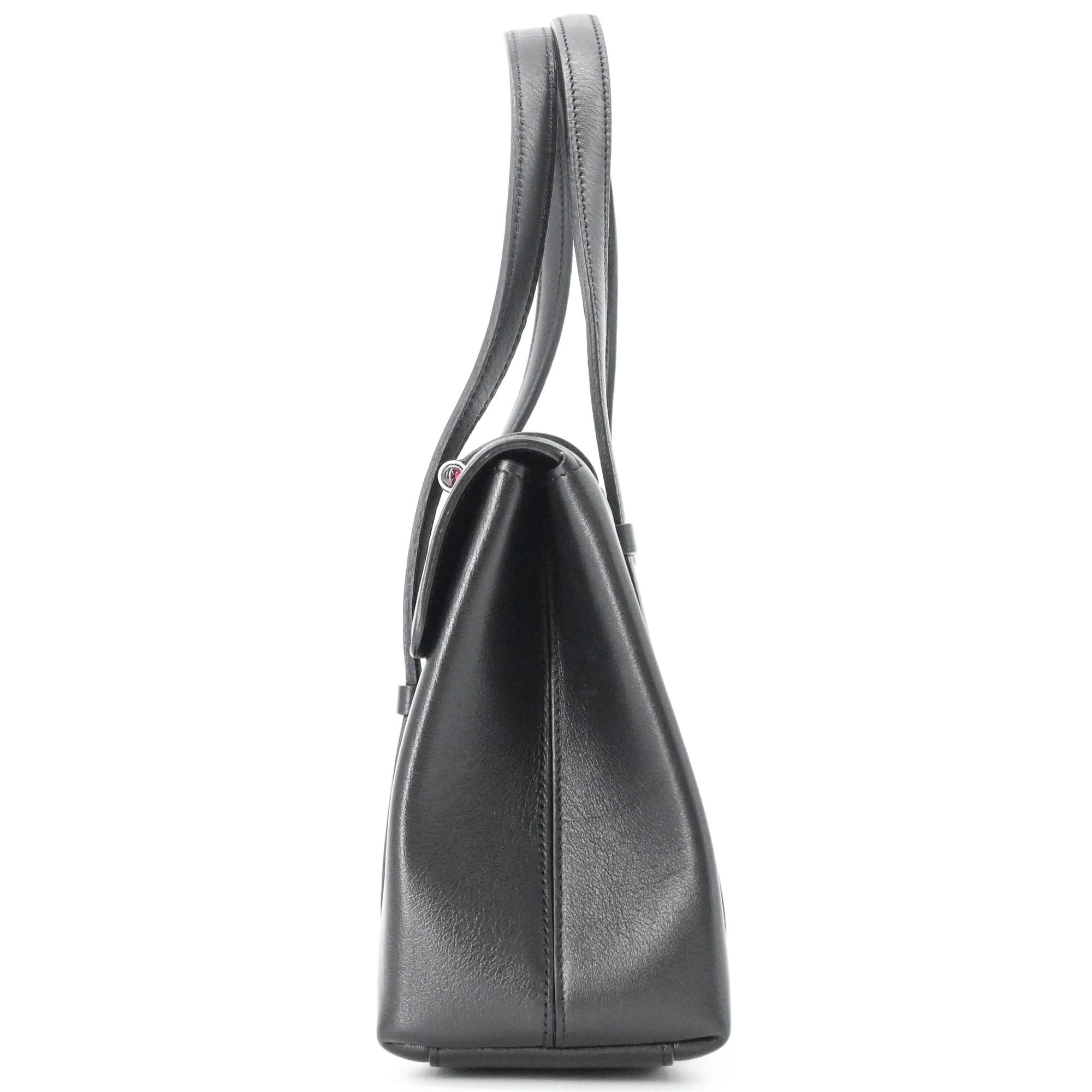 Cartier Cartier Cabochon Handbag, Leather, Black/Wine Red, L1000646 Size ONE SIZE - 5 Thumbnail