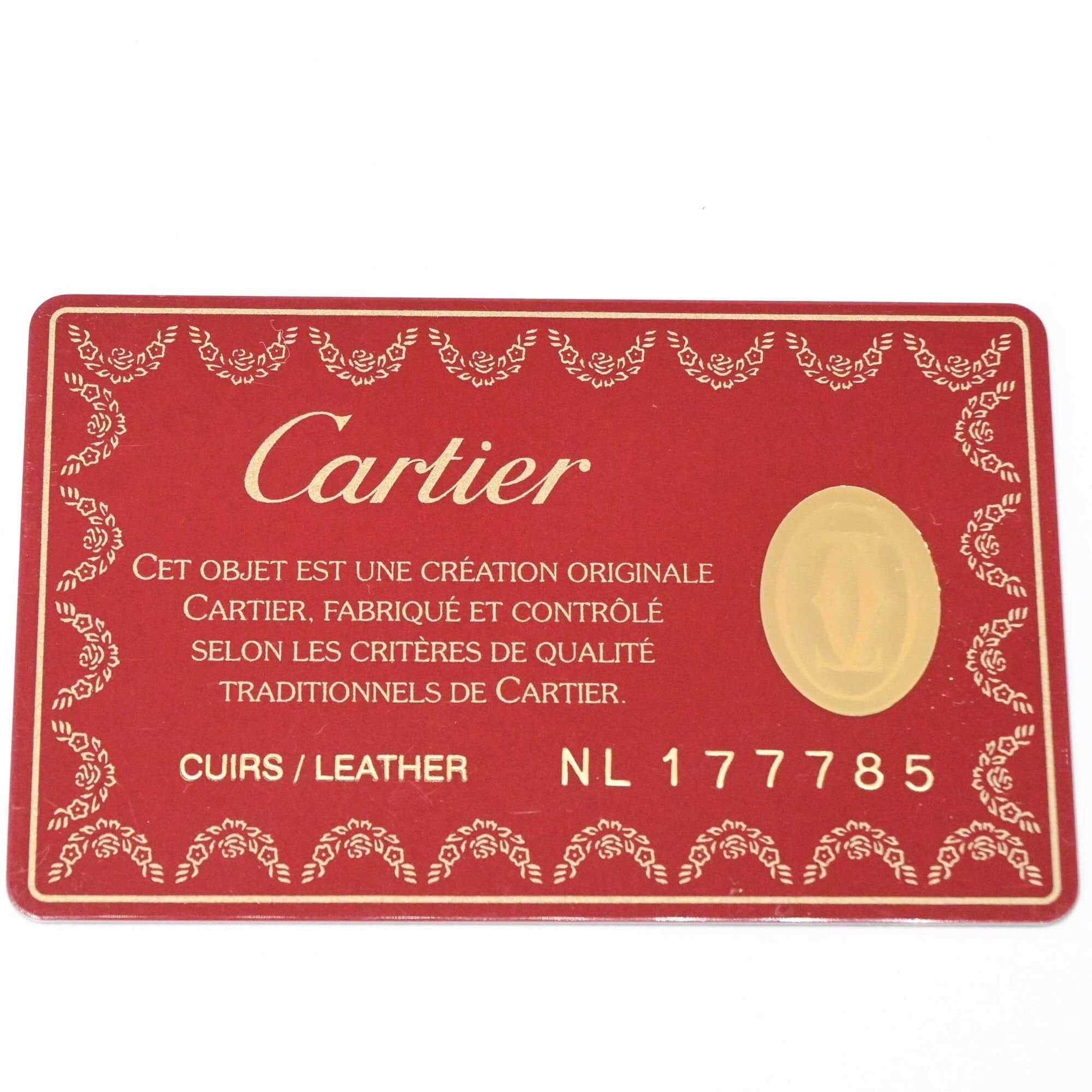 Cartier Cartier Cabochon Handbag, Leather, Black/Wine Red, L1000646 Size ONE SIZE - 15 Thumbnail