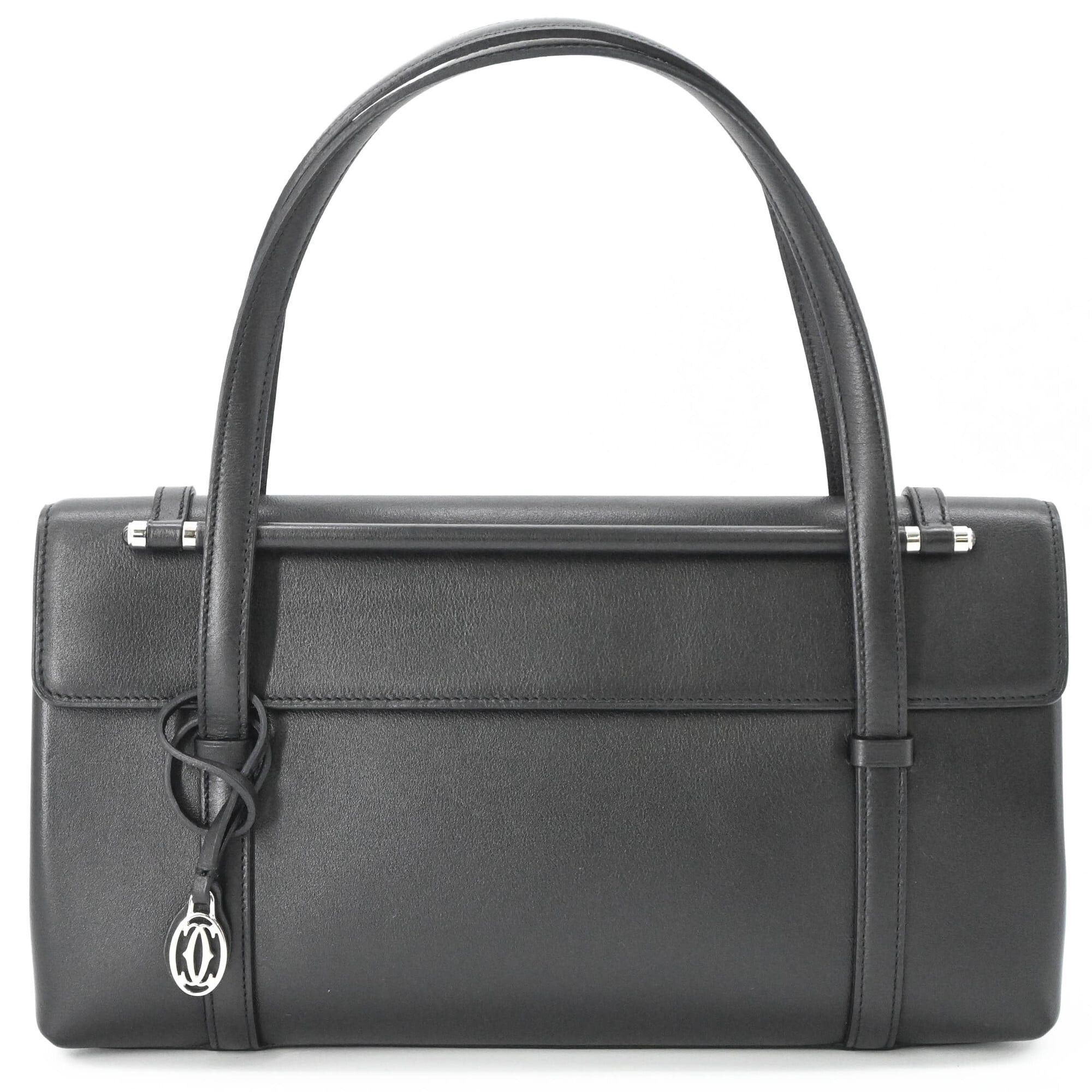 Cartier Cartier Cabochon Handbag, Leather, Black/Wine Red, L1000646 Size ONE SIZE - 2 Thumbnail