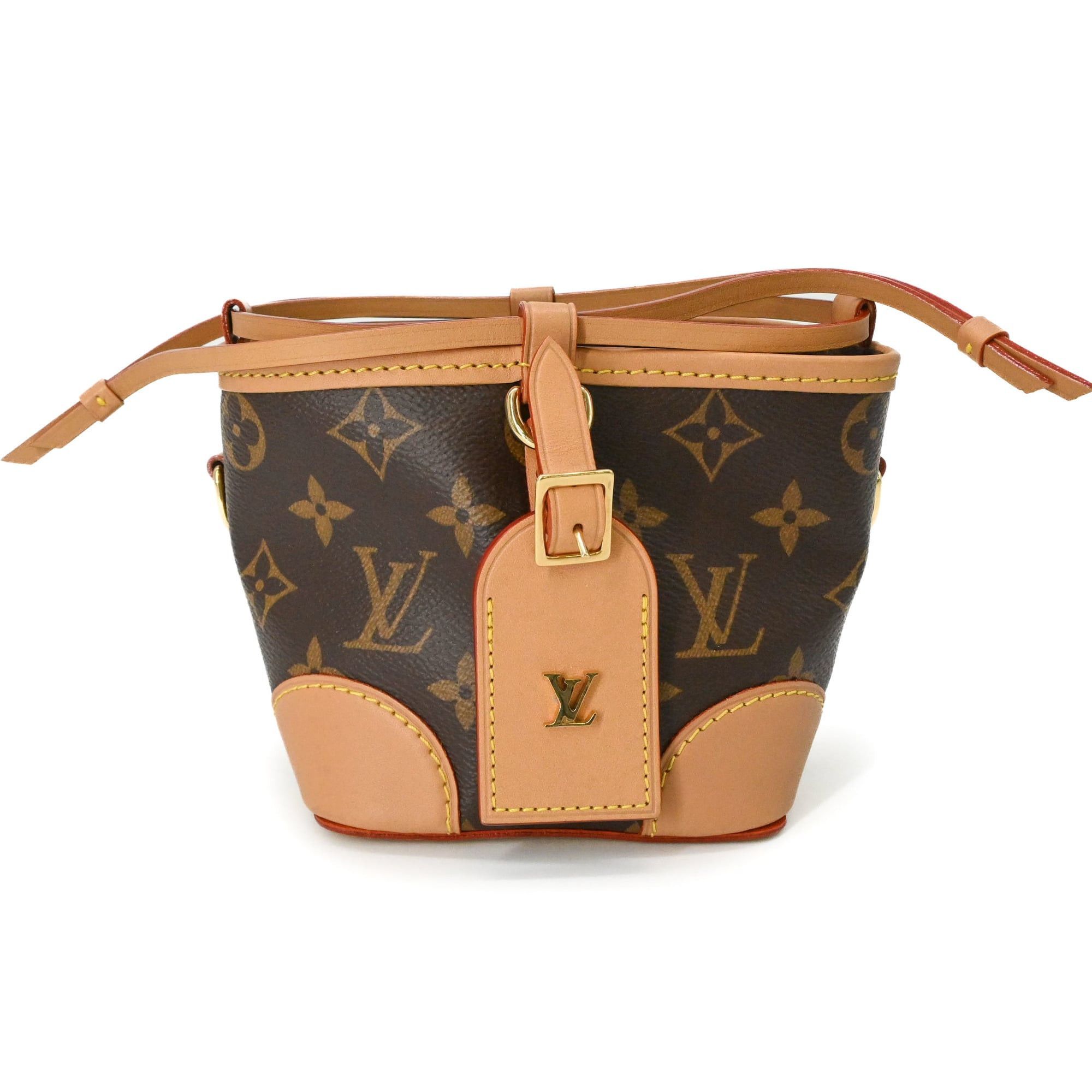 Louis Vuitton Louis Vuitton Noe Purse Monogram Canvas Leather Shoulder Bag Brown M57099 Size ONE SIZE - 3 Thumbnail
