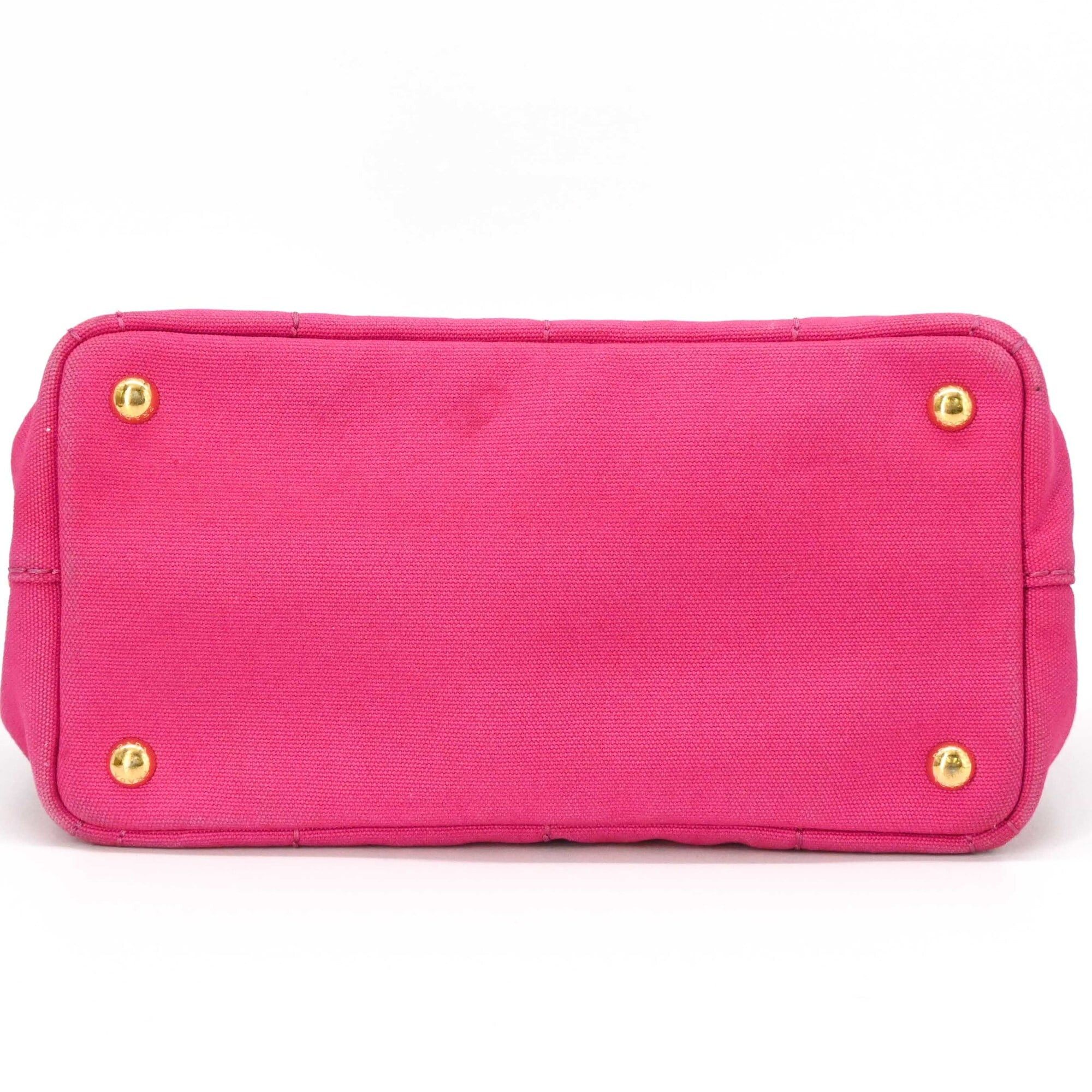 Prada PRADA Canapa 28 Handbag Shoulder Bag Canvas Women's Pink 1BG439 Size ONE SIZE - 5 Thumbnail
