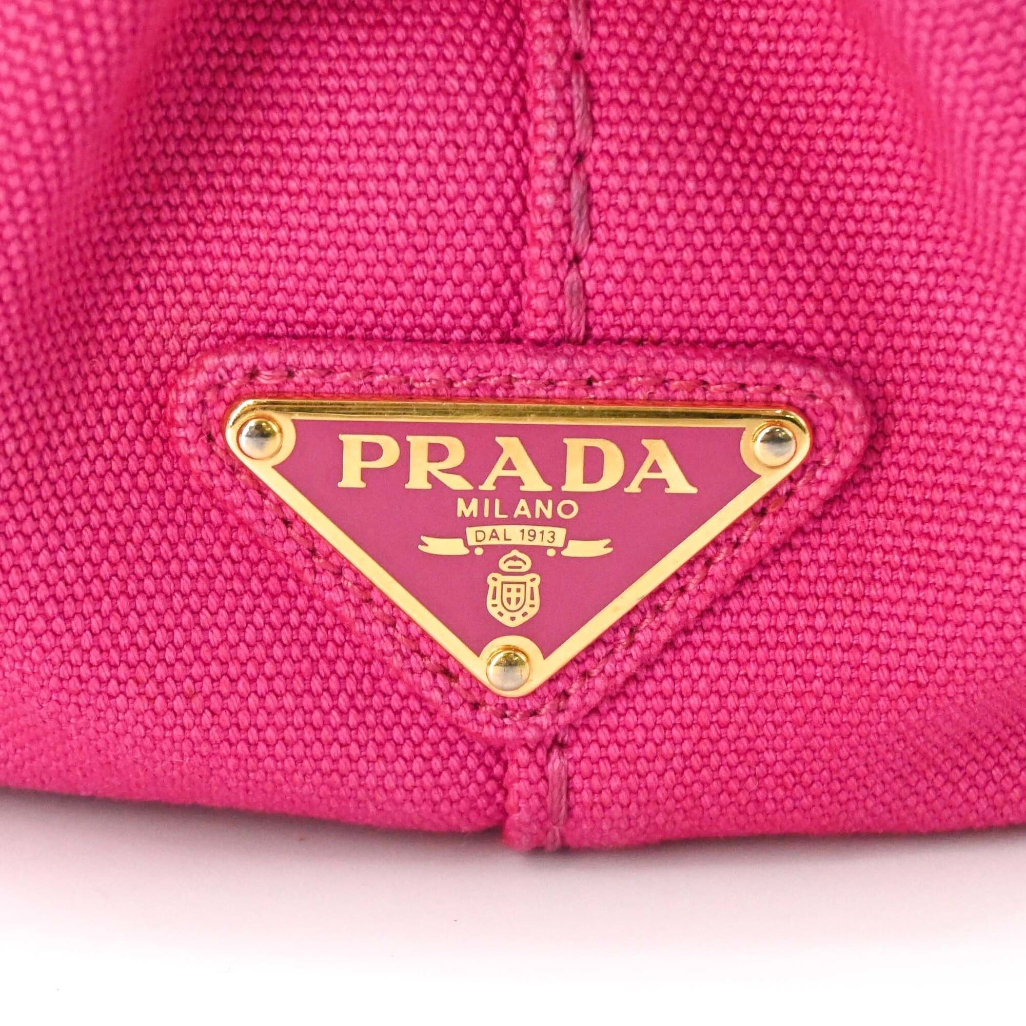 Prada PRADA Canapa 28 Handbag Shoulder Bag Canvas Women's Pink 1BG439 Size ONE SIZE - 7 Thumbnail