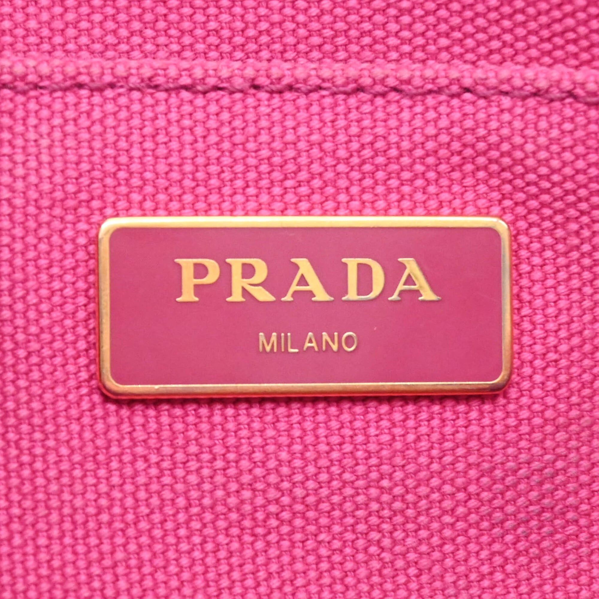 Prada PRADA Canapa 28 Handbag Shoulder Bag Canvas Women's Pink 1BG439 Size ONE SIZE - 10 Thumbnail