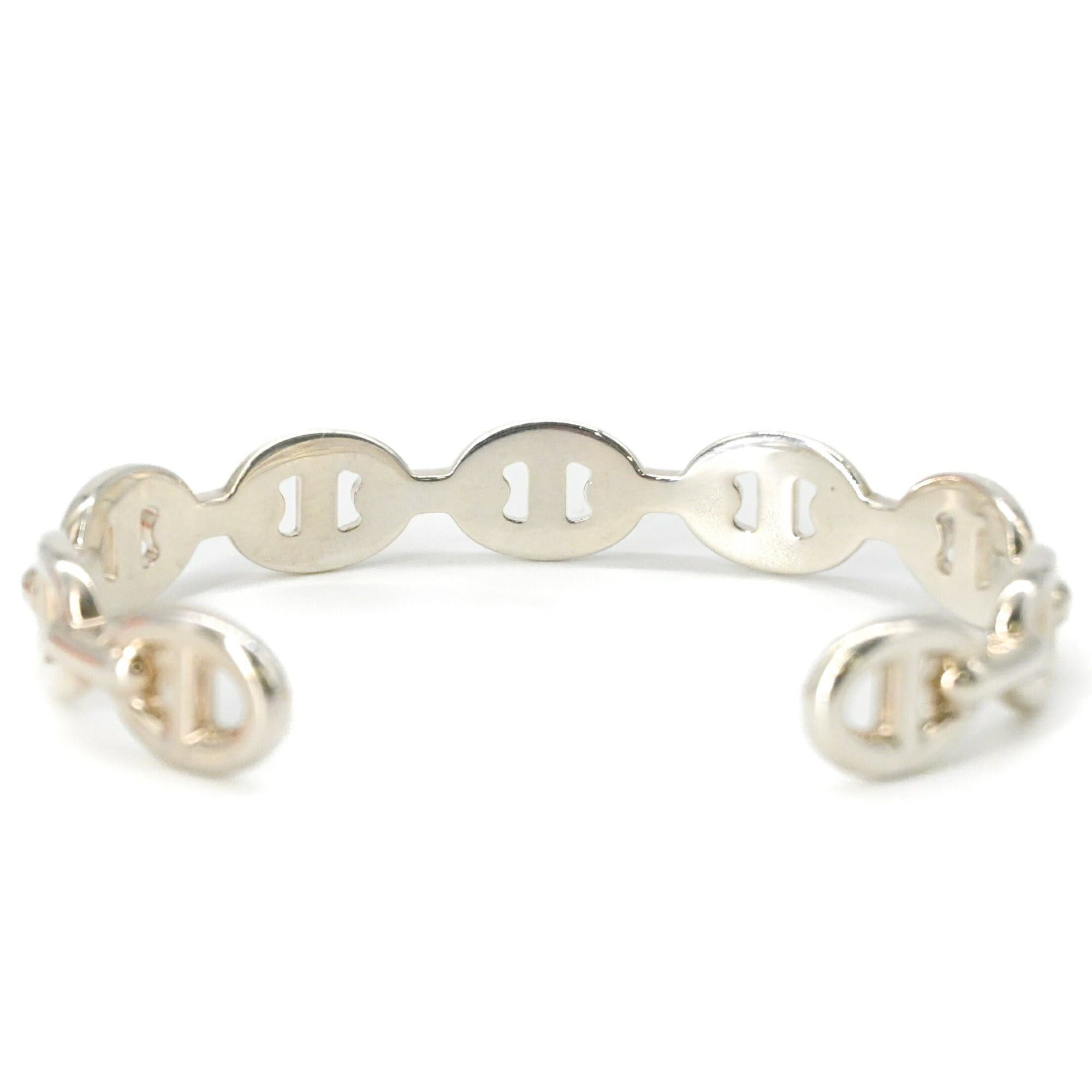 Hermes HERMES Chaine d'Ancre Enchainée Bangle Bracelet for Women, Silver SV925 #15 SH Size ONE SIZE - 3 Thumbnail