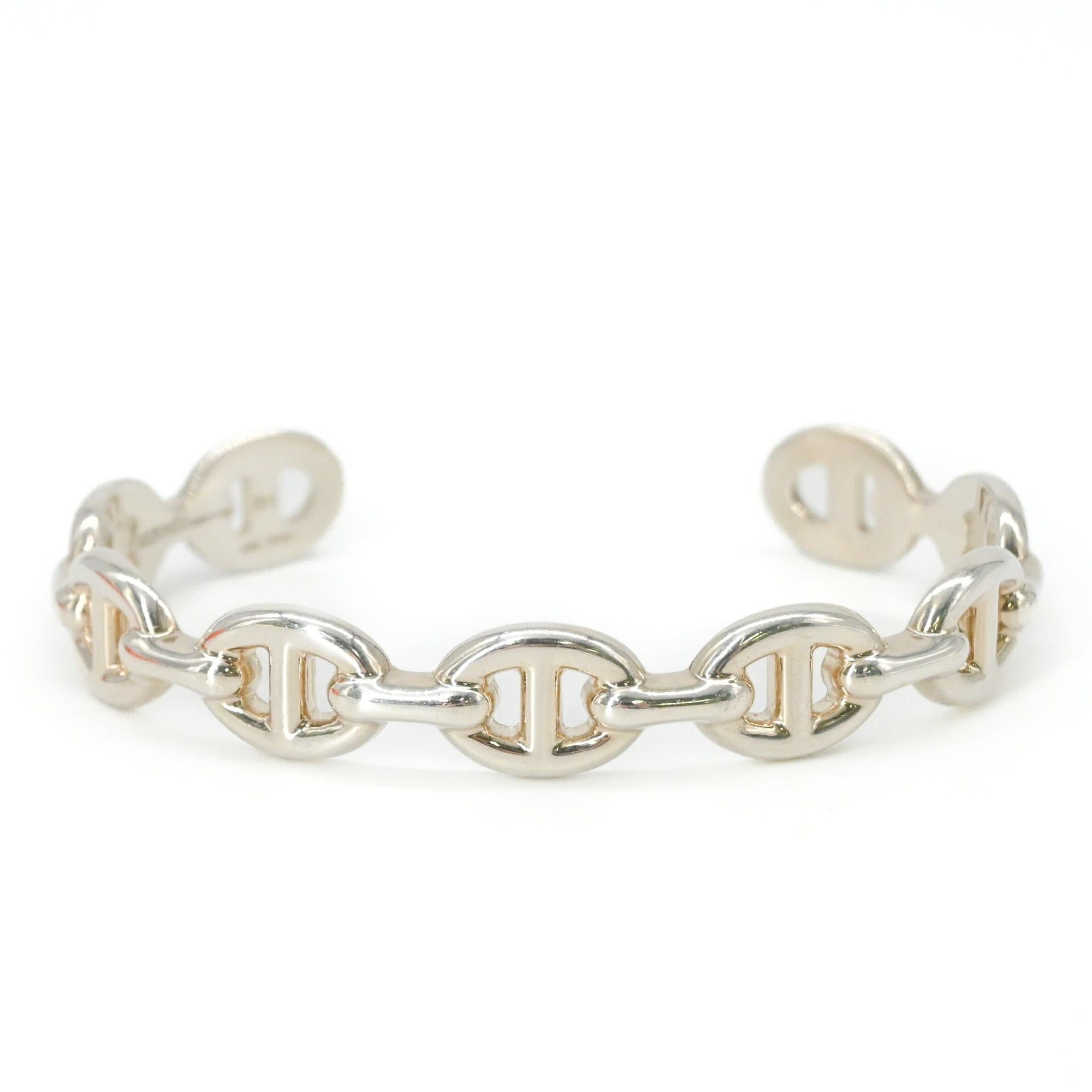 Hermes HERMES Chaine d'Ancre Enchainée Bangle Bracelet for Women, Silver SV925 #15 SH Size ONE SIZE - 2 Thumbnail