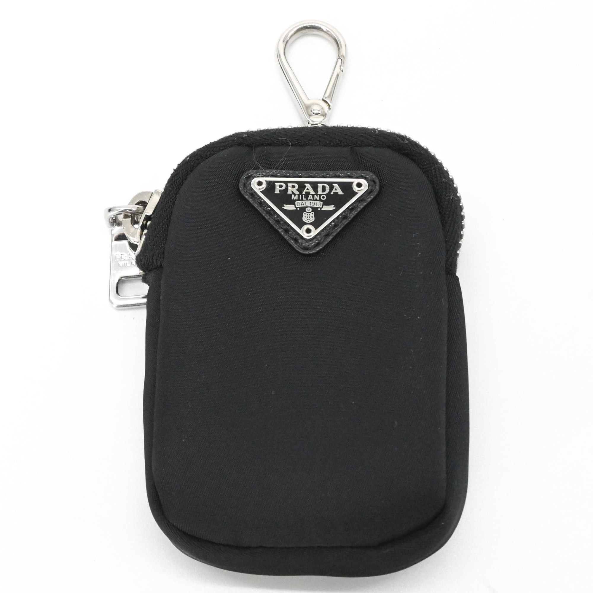 Prada PRADA Tessuto Nylon Leather Shoulder Bag Handbag for Women, Triangle Design, Black IBH204 Size ONE SIZE - 14 Thumbnail