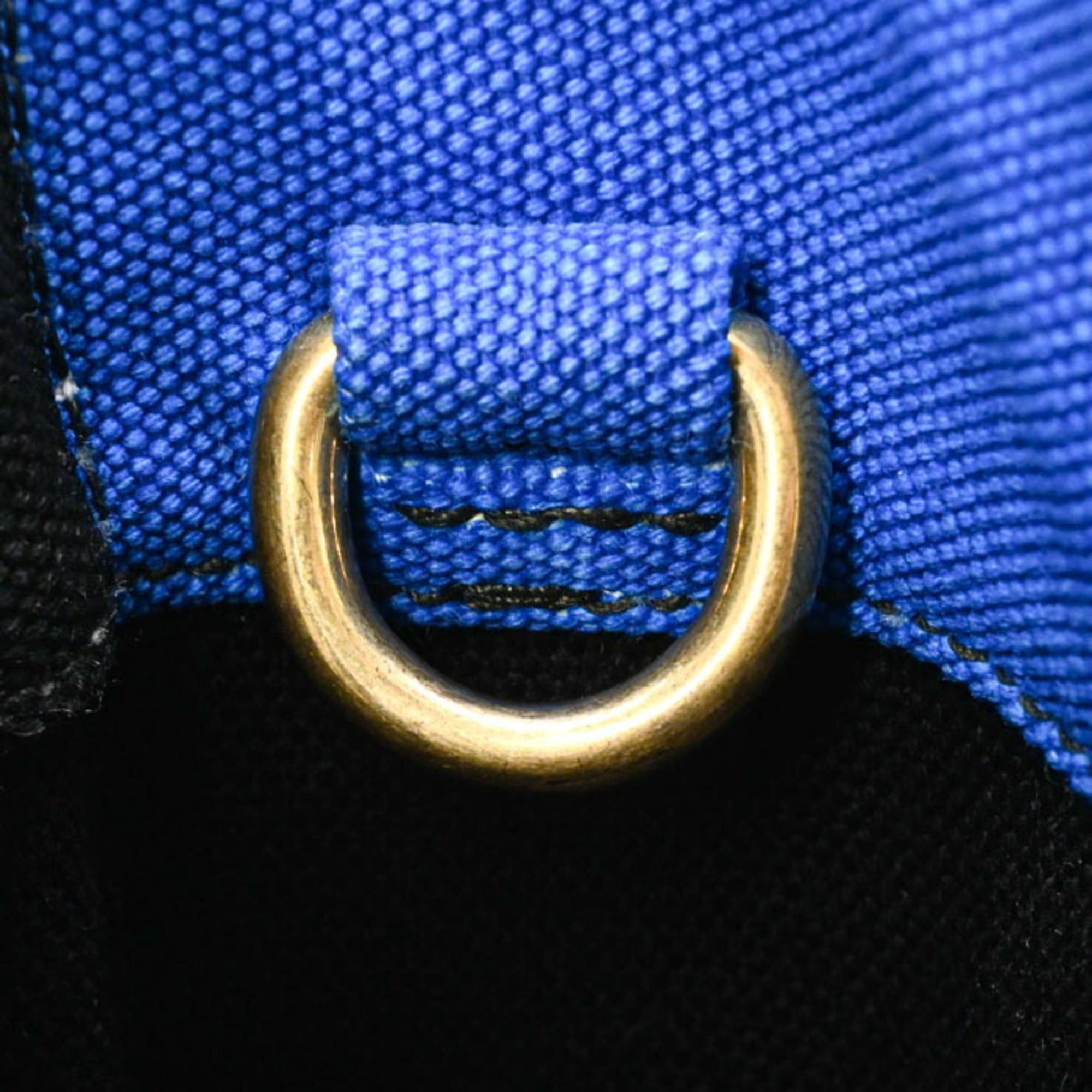 Prada PRADA Canapa Handbag Shoulder Bag Canvas Blue Women's Size ONE SIZE - 9 Thumbnail