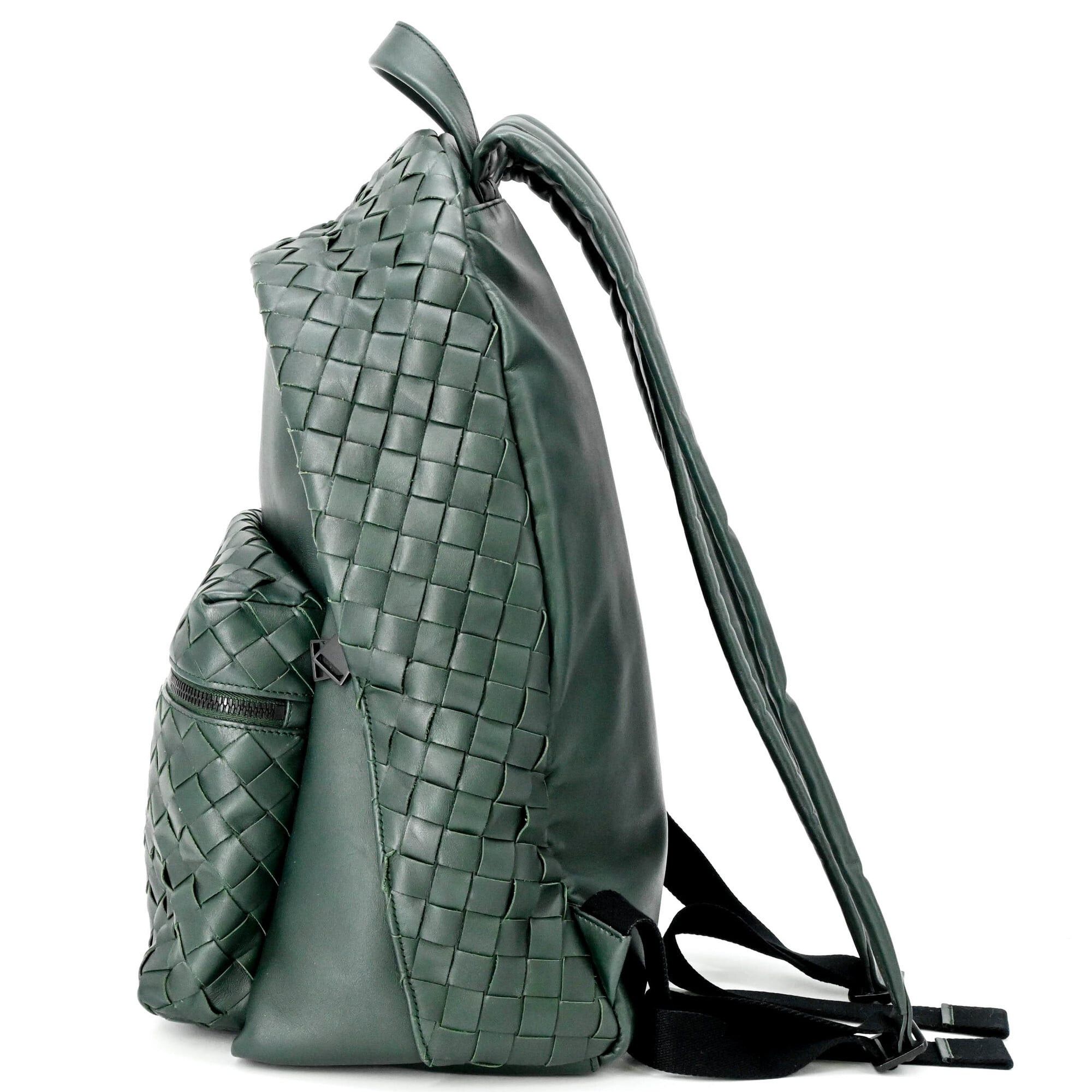 Bottega Veneta Bottega Veneta Intrecciato Backpack Rucksack Green Size ONE SIZE - 4 Thumbnail