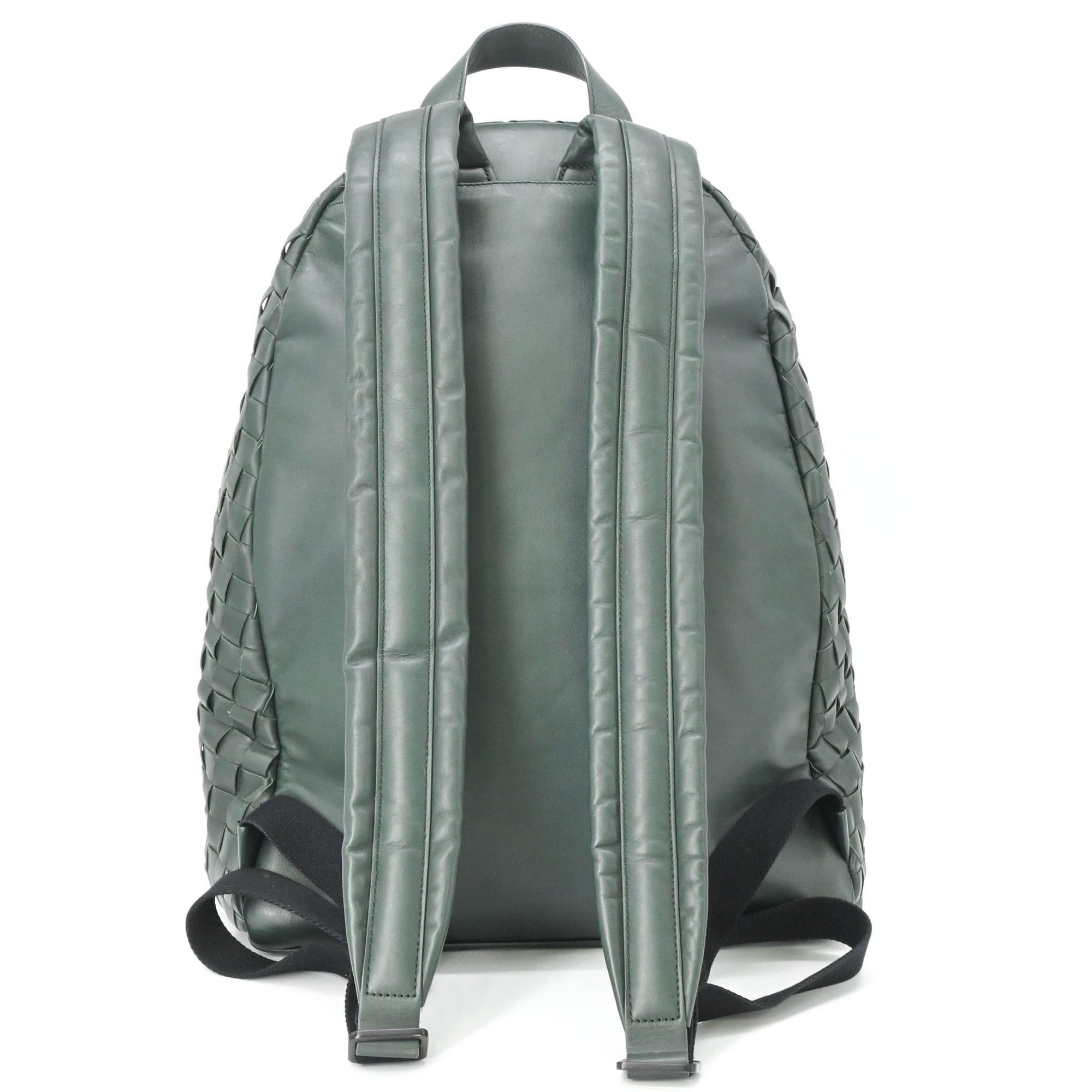 Bottega Veneta Bottega Veneta Intrecciato Backpack Rucksack Green Size ONE SIZE - 3 Thumbnail
