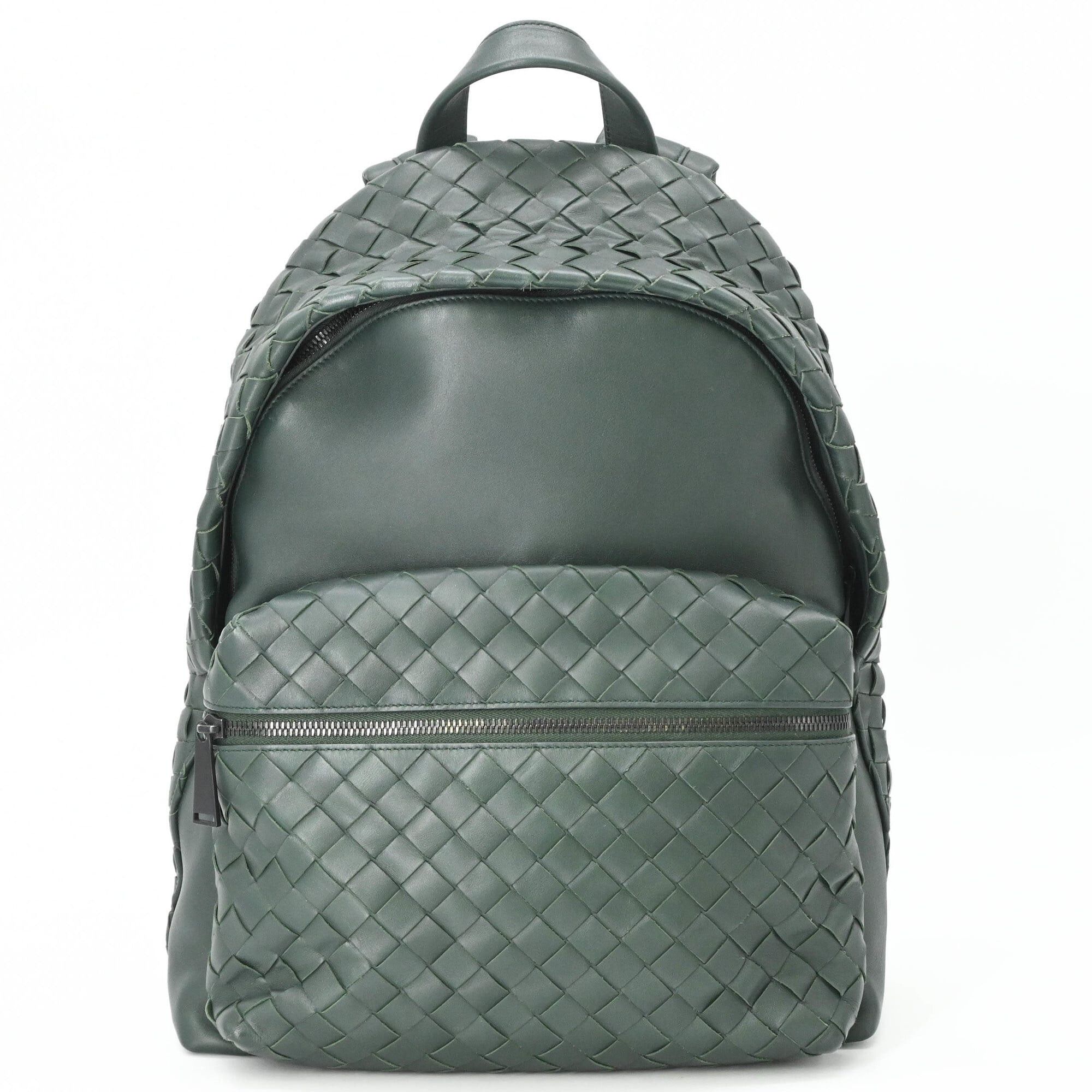 Bottega Veneta Bottega Veneta Intrecciato Backpack Rucksack Green Size ONE SIZE - 2 Thumbnail