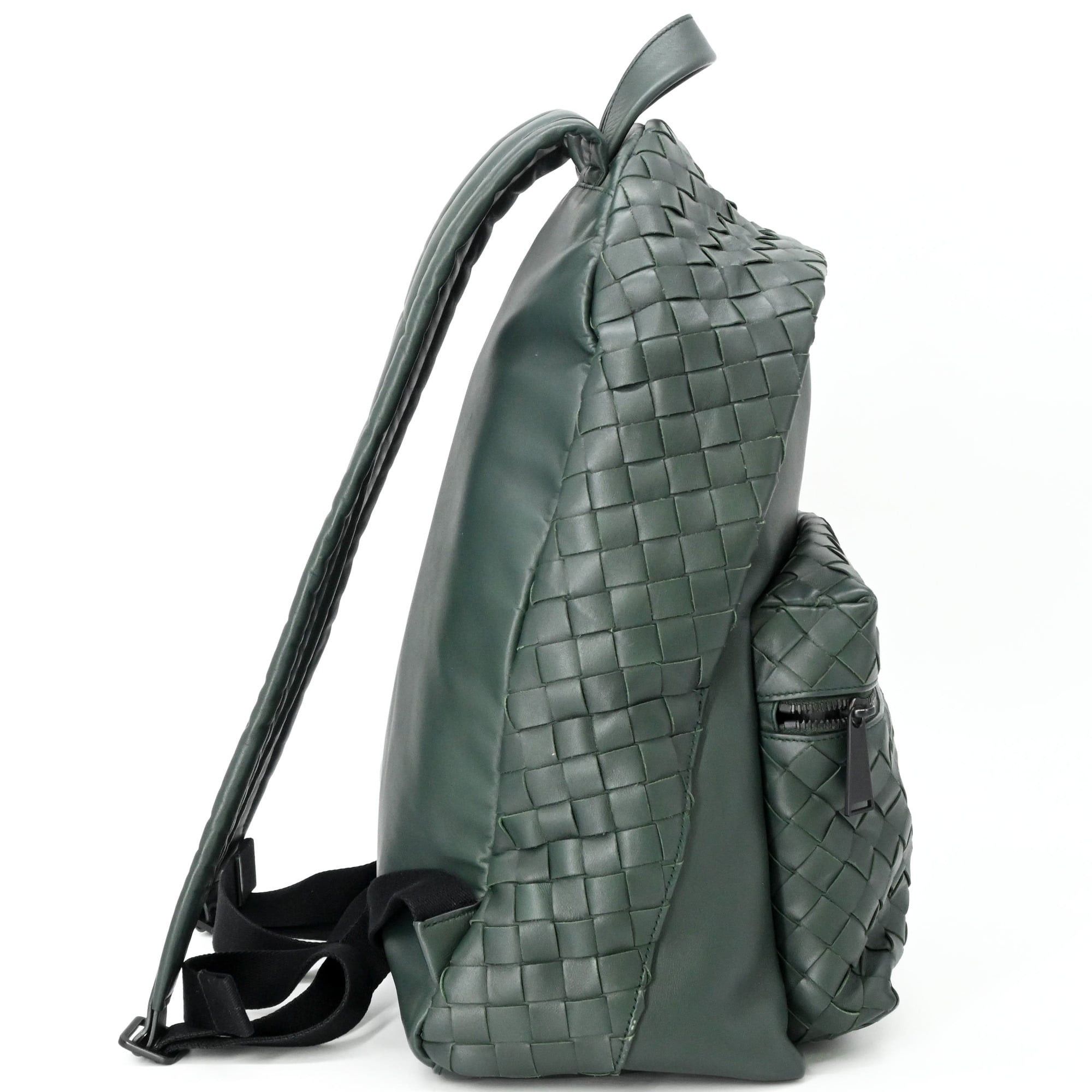 Bottega Veneta Bottega Veneta Intrecciato Backpack Rucksack Green Size ONE SIZE - 5 Thumbnail