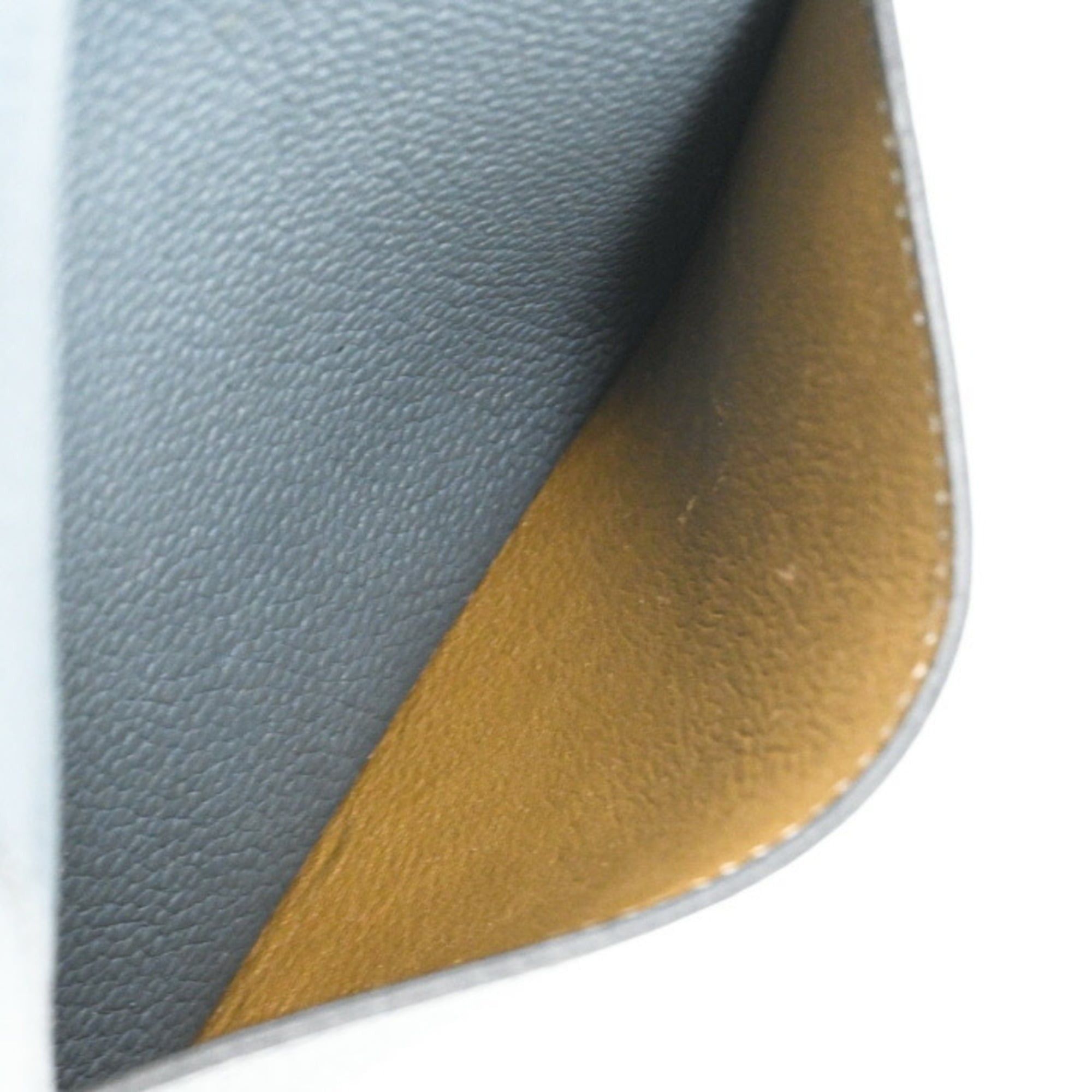Hermes HERMES Steve Busas 35 Shoulder Bag, Taurillon Clemence Leather, Bicolor Blue Orage Brown, Craft #□R Size ONE SIZE - 17 Thumbnail