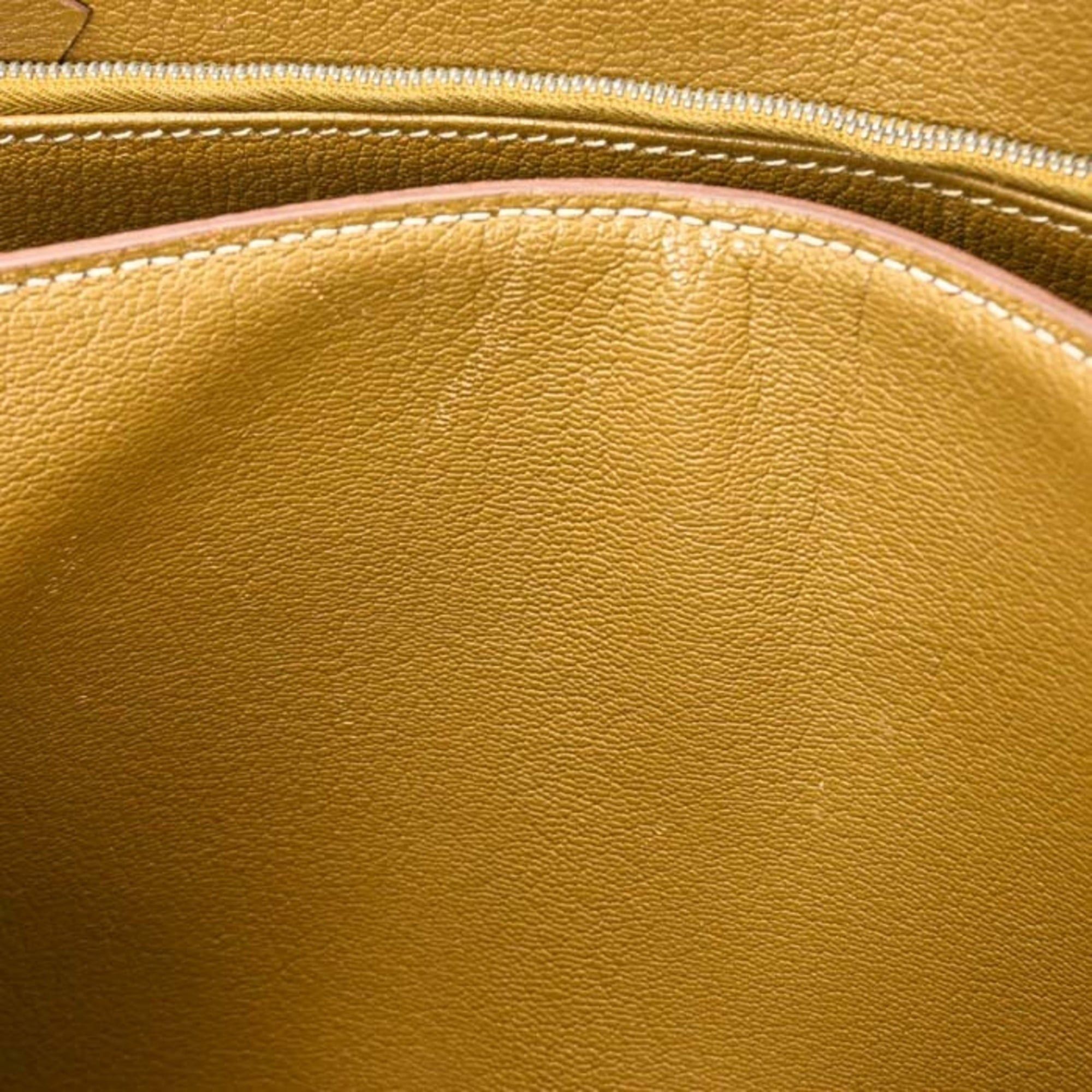 Hermes HERMES Steve Busas 35 Shoulder Bag, Taurillon Clemence Leather, Bicolor Blue Orage Brown, Craft #□R Size ONE SIZE - 11 Thumbnail