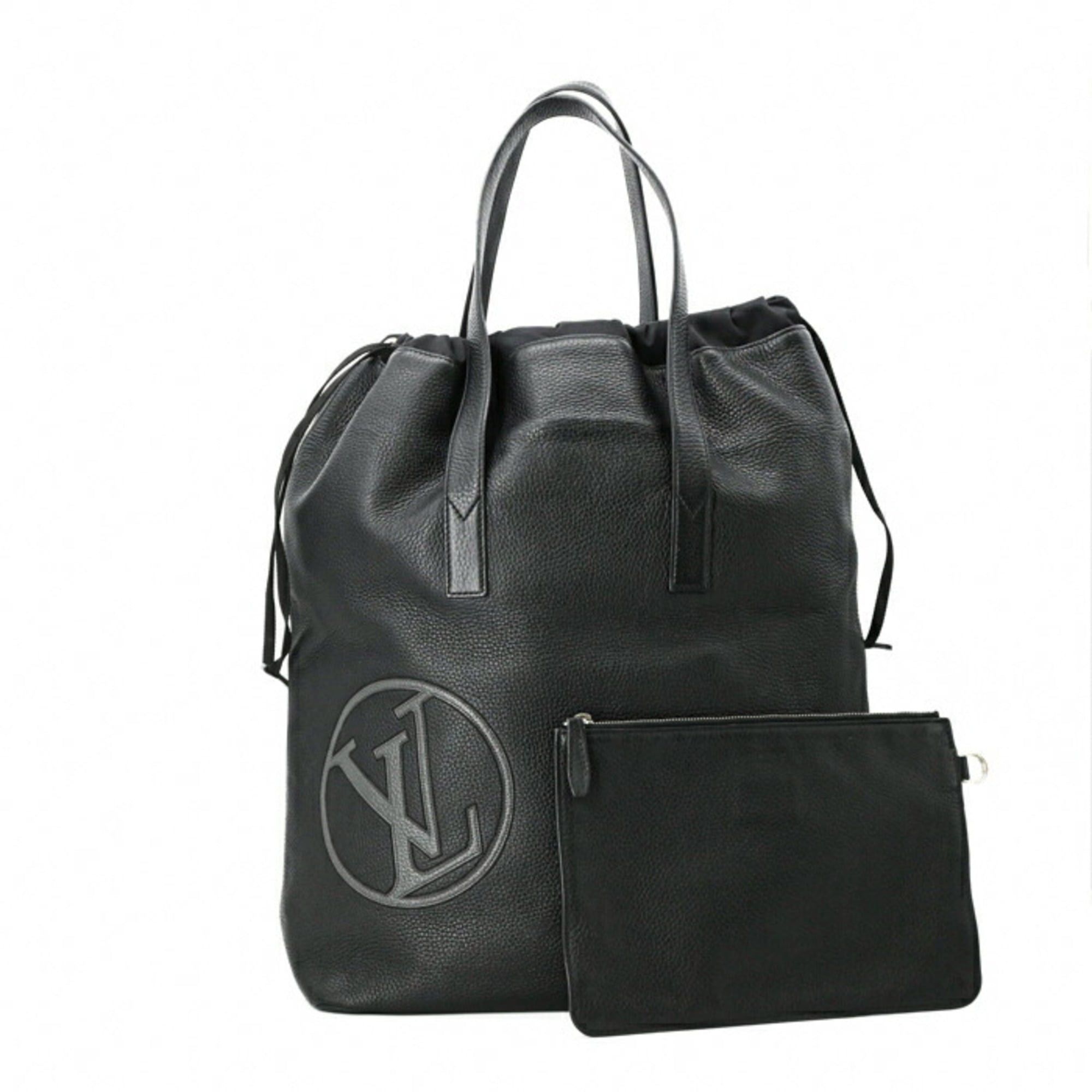 Louis Vuitton Louis Vuitton Taurillon LV Circle Cabas Light Tote Bag Black M55000 Size ONE SIZE - 18 Thumbnail