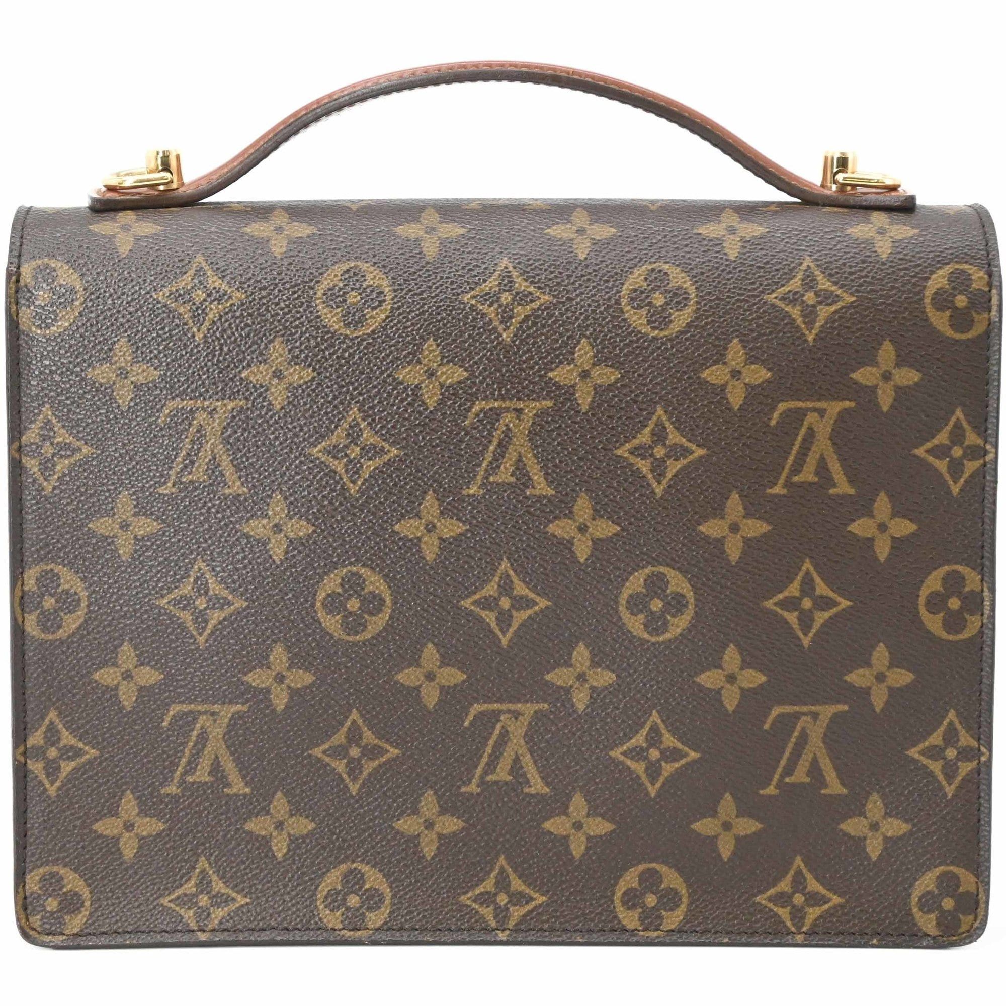 Louis Vuitton LOUIS VUITTON Monceau 26 Handbag/Shoulder Bag, Monogram Canvas, Brown, M51187 Size ONE SIZE - 2 Thumbnail