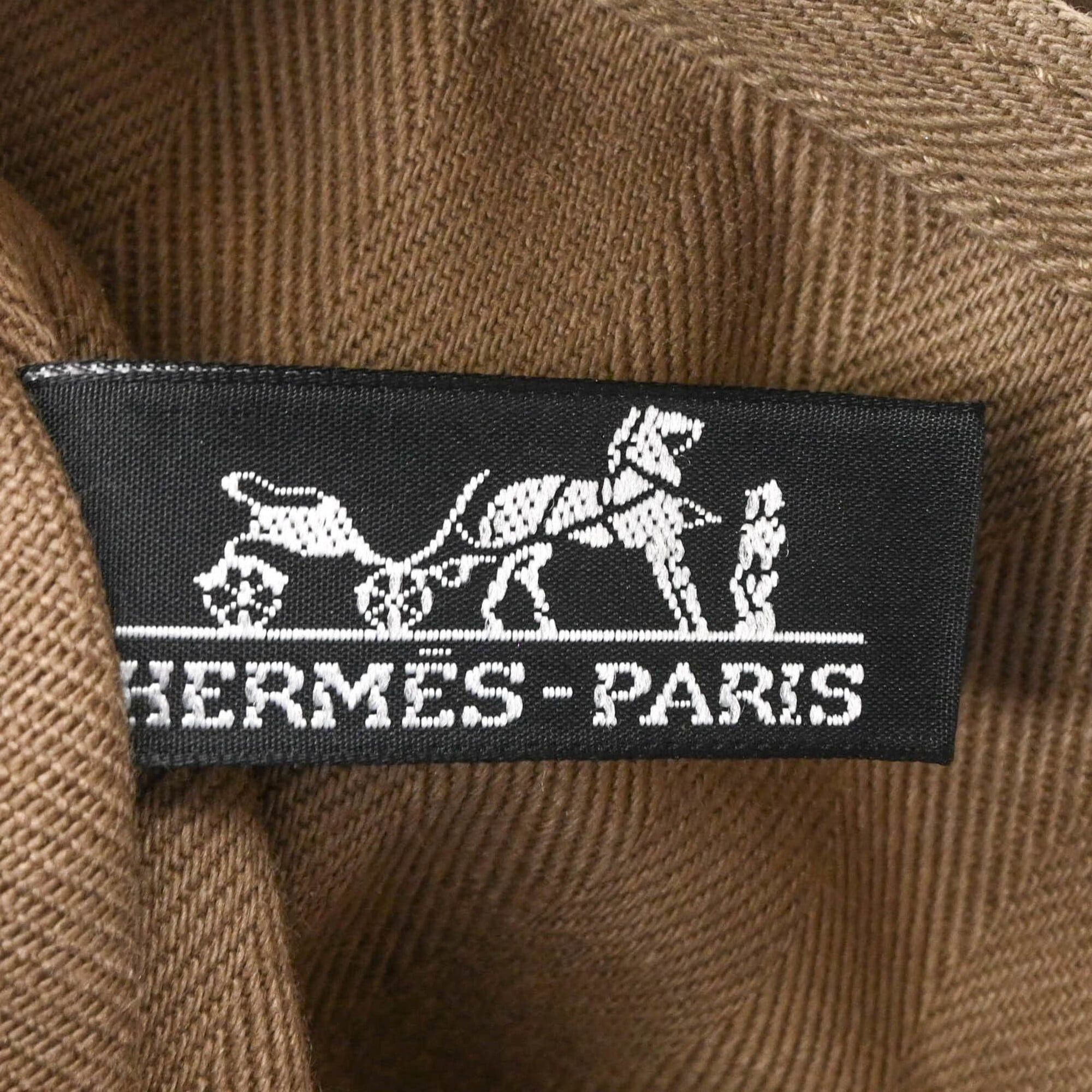 Hermes HERMES Valparaiso PM handbag, Etoupe Toile leather, for women. Size ONE SIZE - 11 Thumbnail