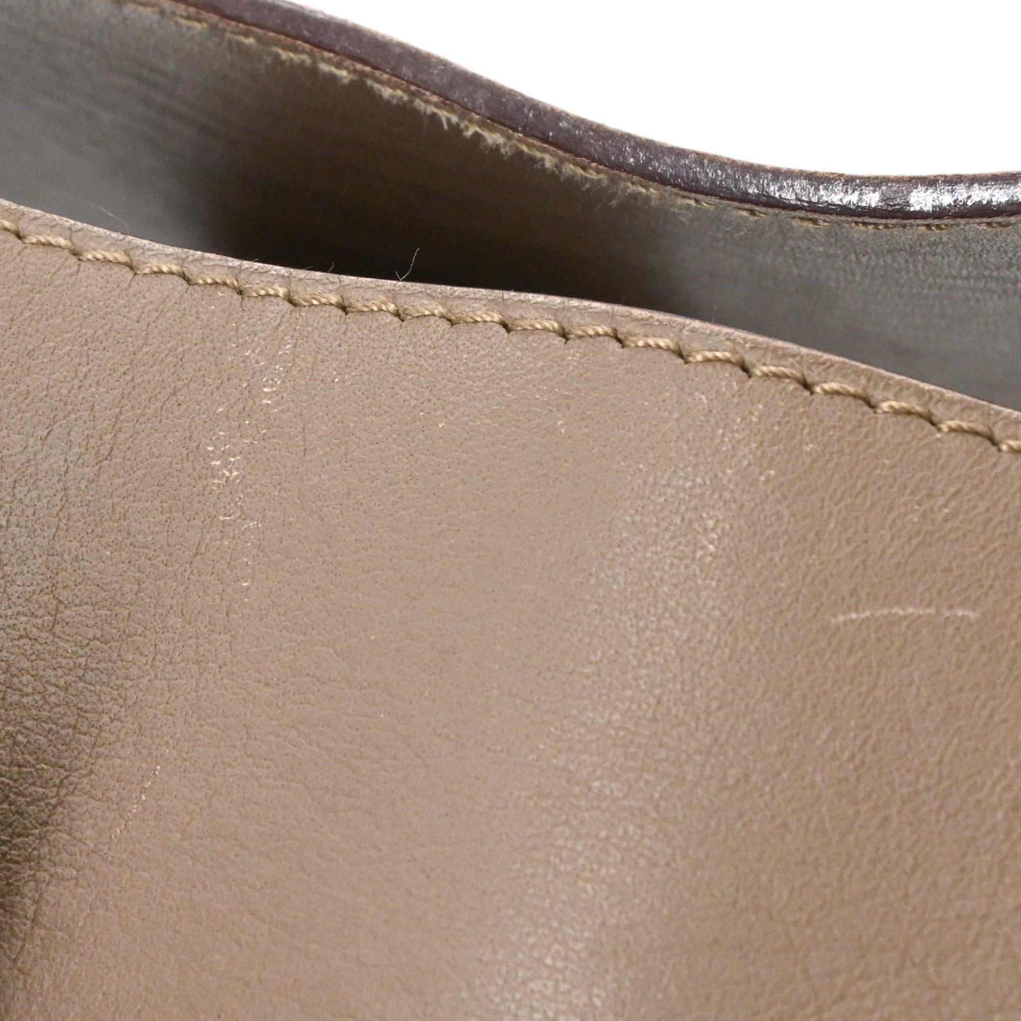 Hermes HERMES Valparaiso PM handbag, Etoupe Toile leather, for women. Size ONE SIZE - 14 Thumbnail