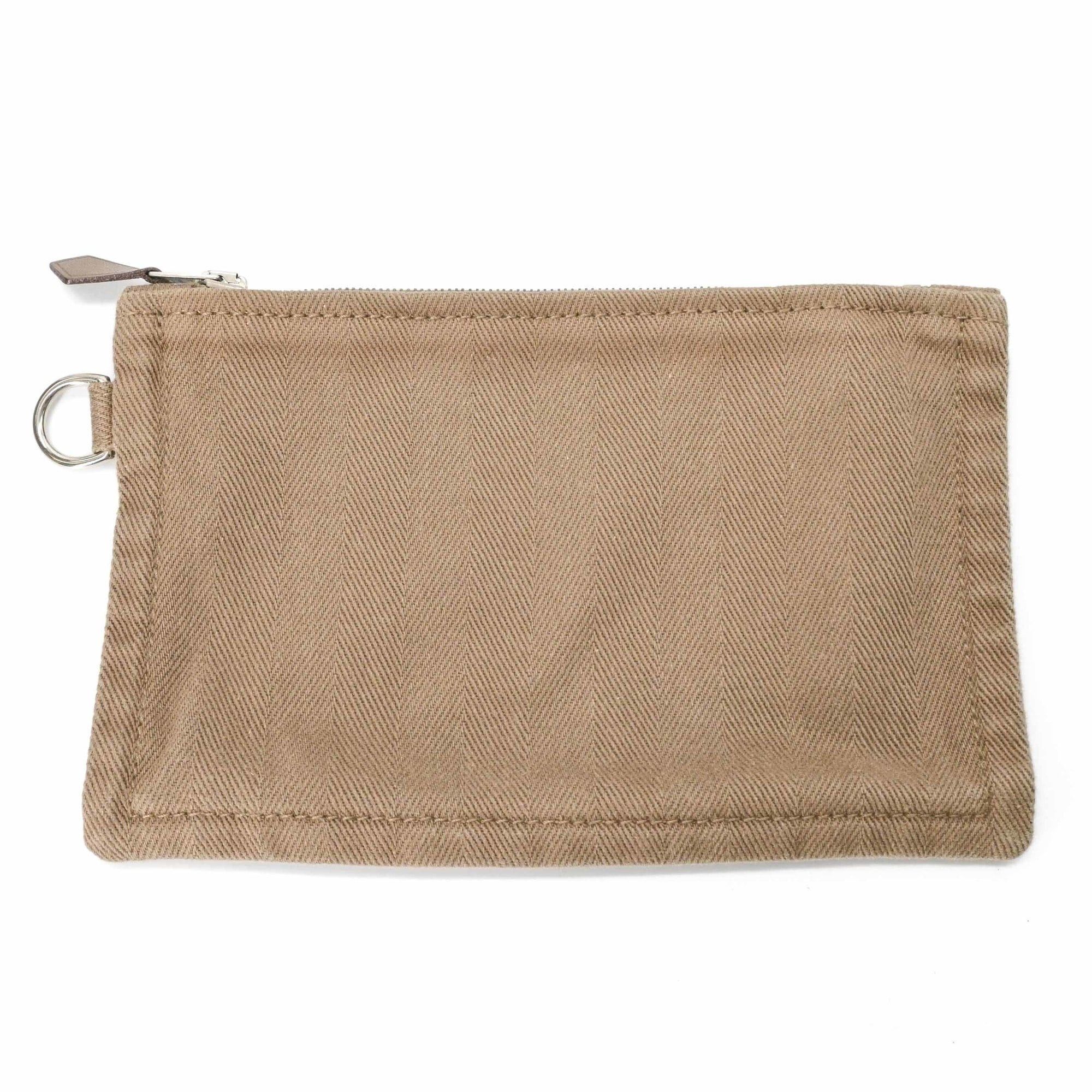 Hermes HERMES Valparaiso PM handbag, Etoupe Toile leather, for women. Size ONE SIZE - 16 Thumbnail