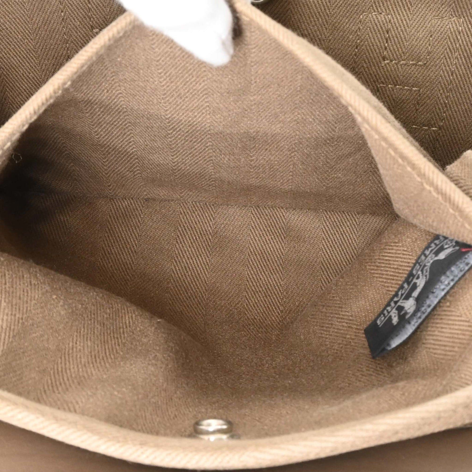 Hermes HERMES Valparaiso PM handbag, Etoupe Toile leather, for women. Size ONE SIZE - 10 Thumbnail