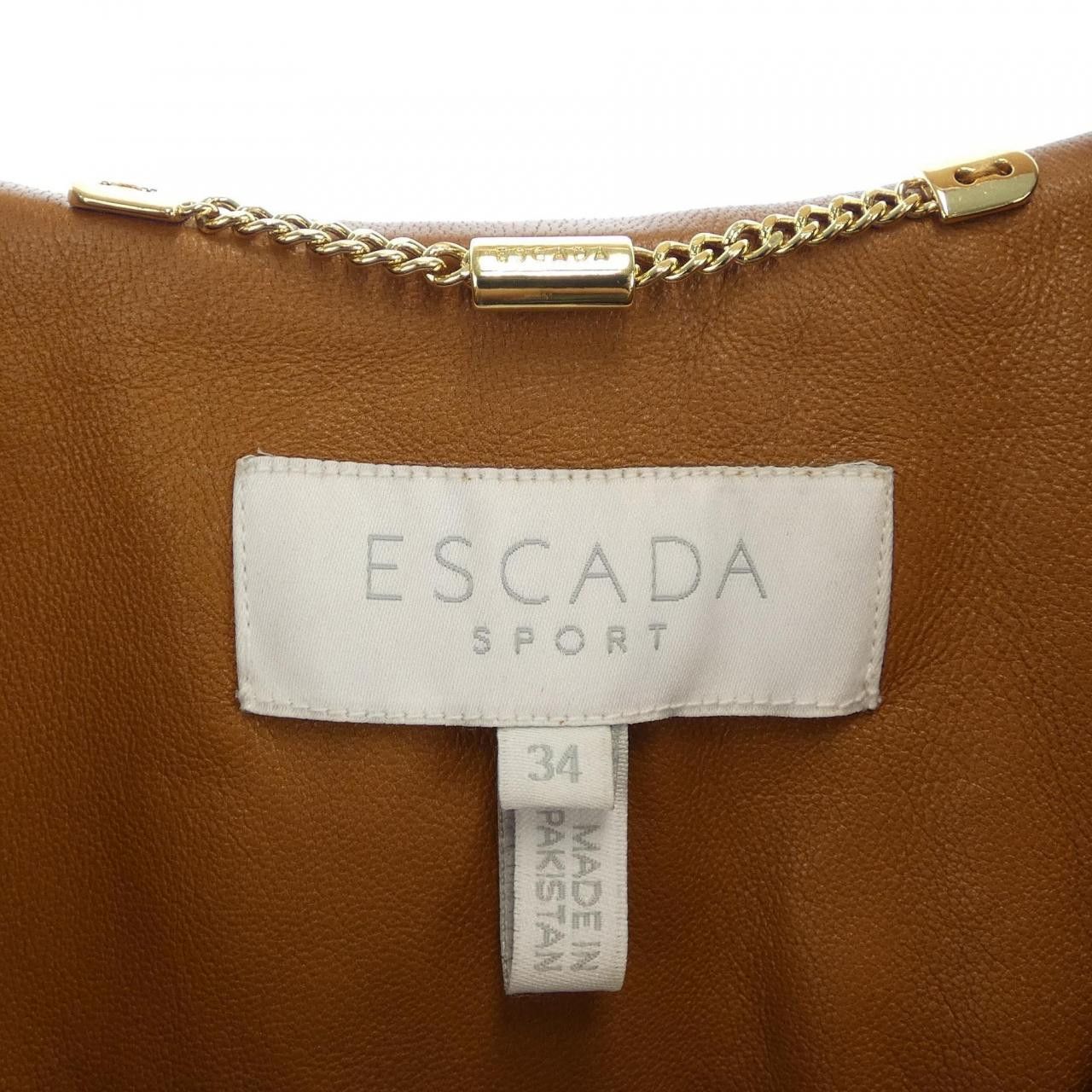 Other Other Escada Sport Leather Jacket Leather Outerwear DUTY FREE for USA Size ONE SIZE - 5 Thumbnail