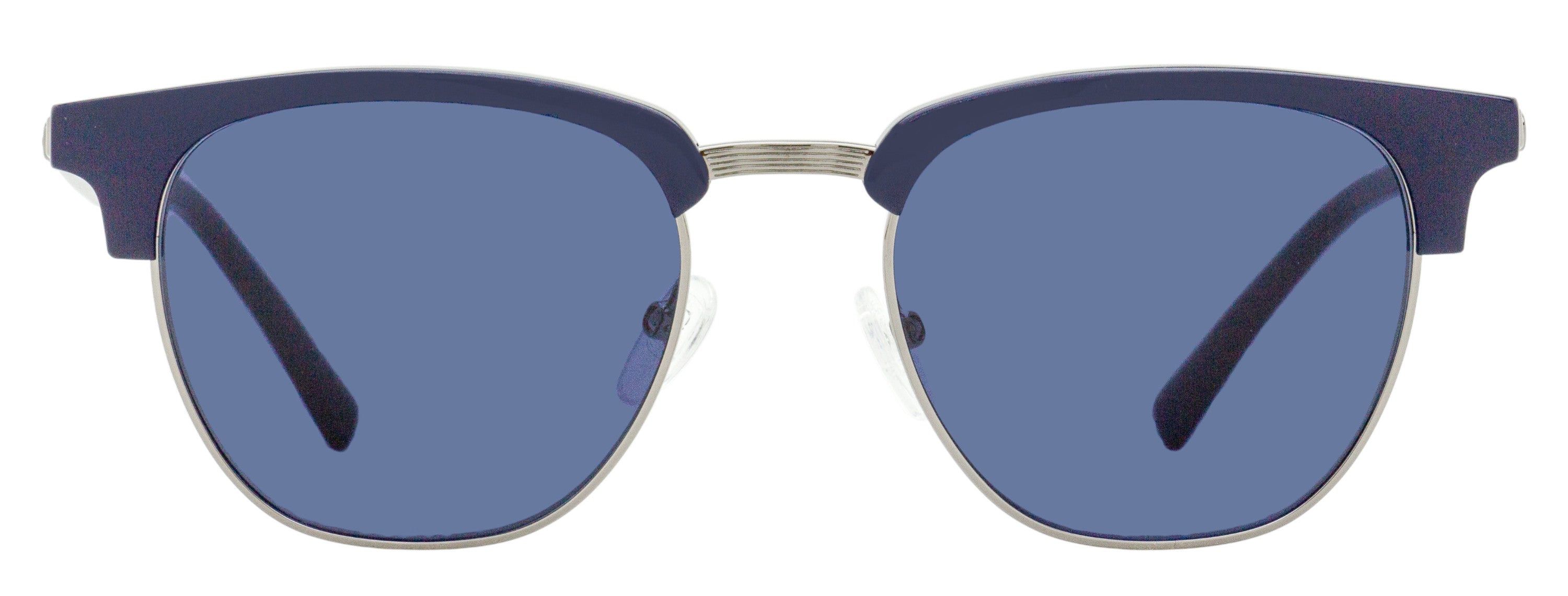 Salvatore Ferragamo SF307S Sunglasses Blue Navy Metal Oval Salvatore Ferragamo Men Blue Sunglasses for Men for sale | eBay main image 3