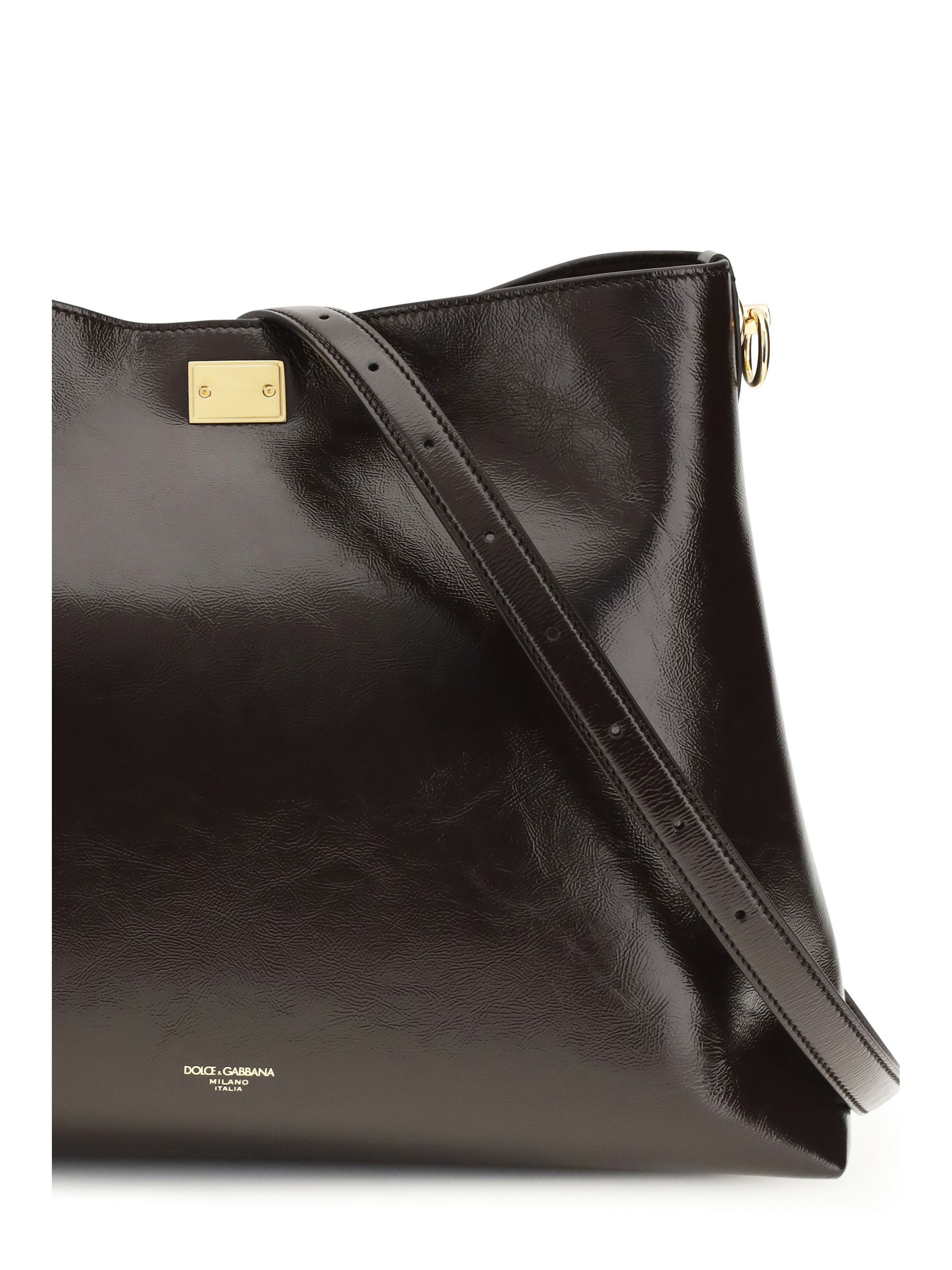 Dolce & Gabbana Large Vittoria leather Shoulder Bag Size ONE SIZE - 4 Thumbnail