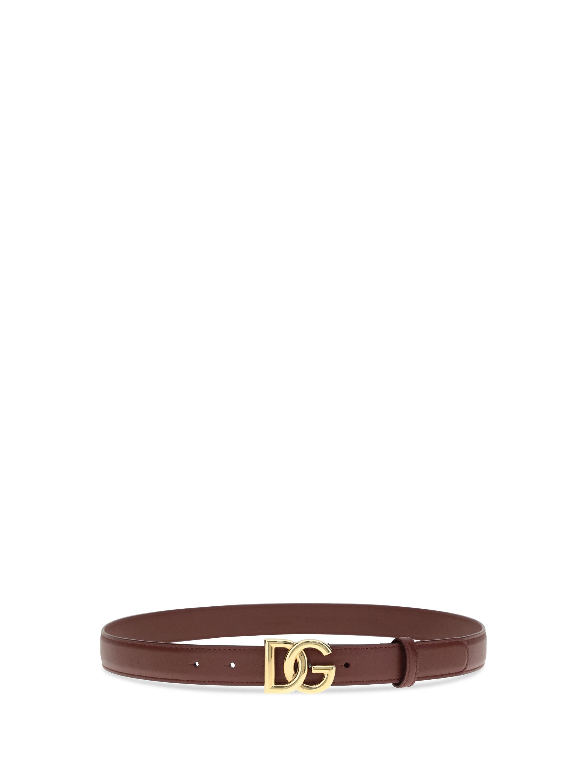 Dolce & Gabbana Calfskin Belt with DG logo Size ONE SIZE - 2 Thumbnail